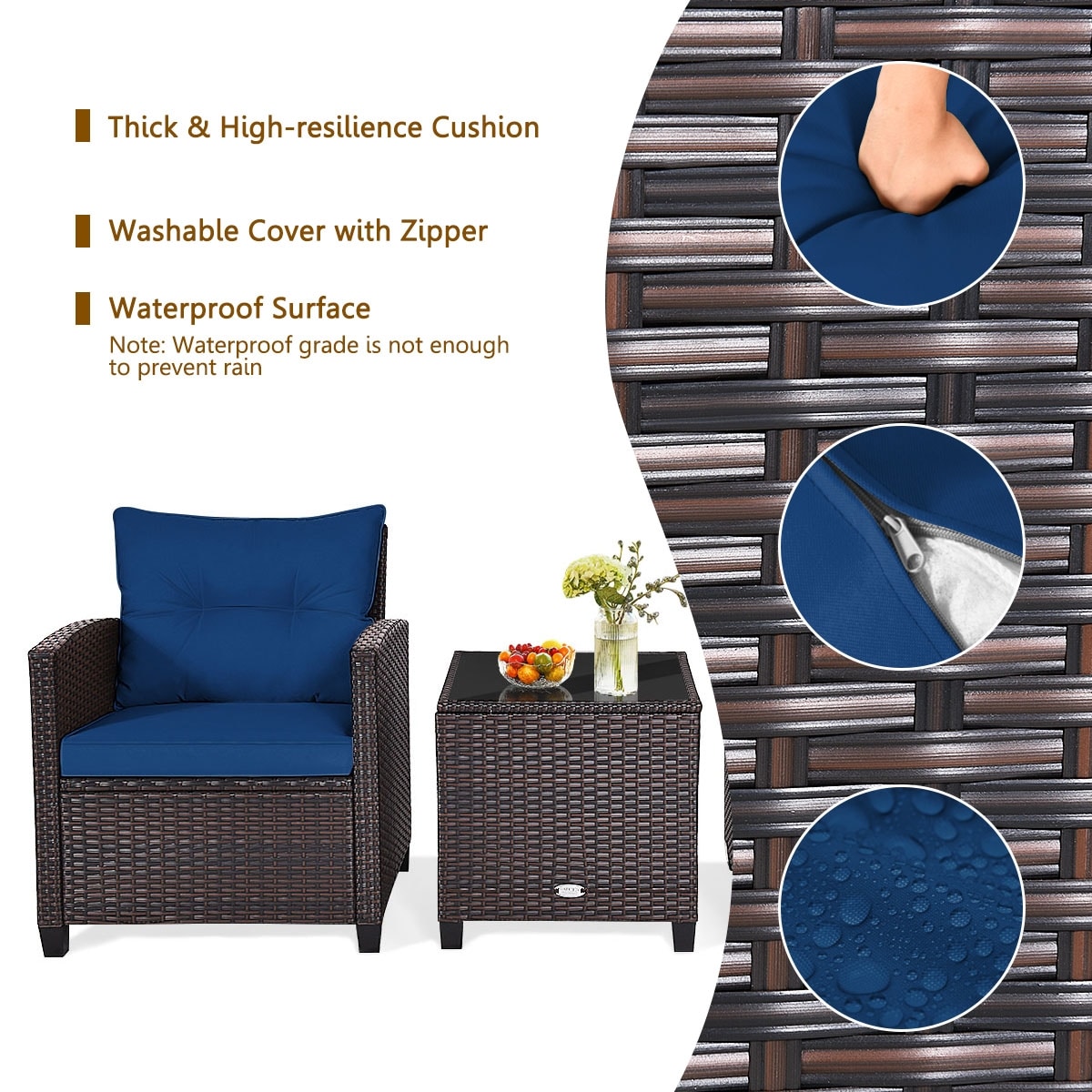 Clihome CWCH-HW68AC667NY Patio-Conversation-Sets - View #6