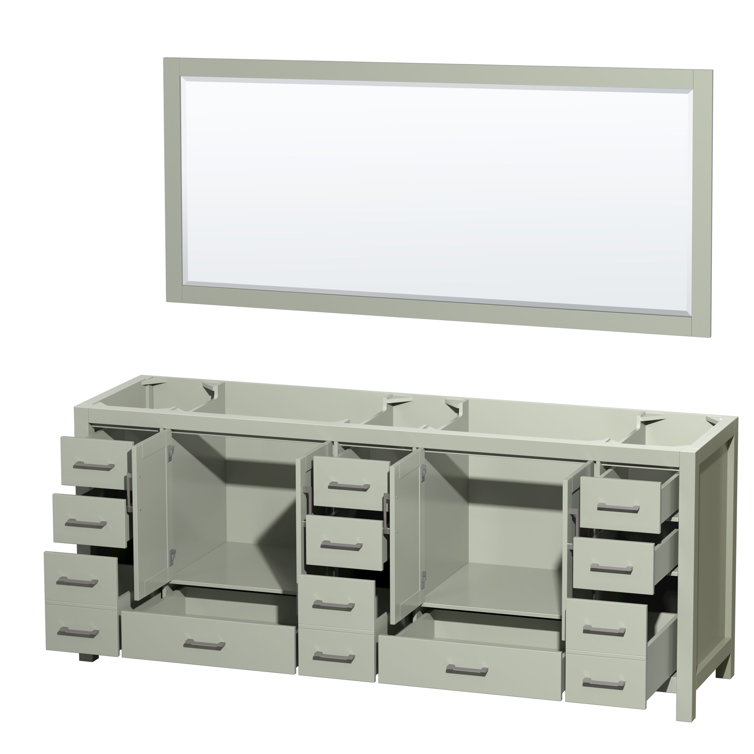 Wyndham Collection WCS141484DLGCXSXXM70 vanities - View #2