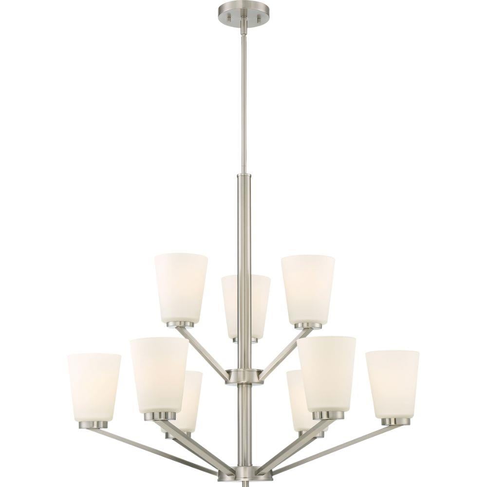  LW-SC536672 1-Light Brushed Nickel Transitional Dry Rated Chandelier