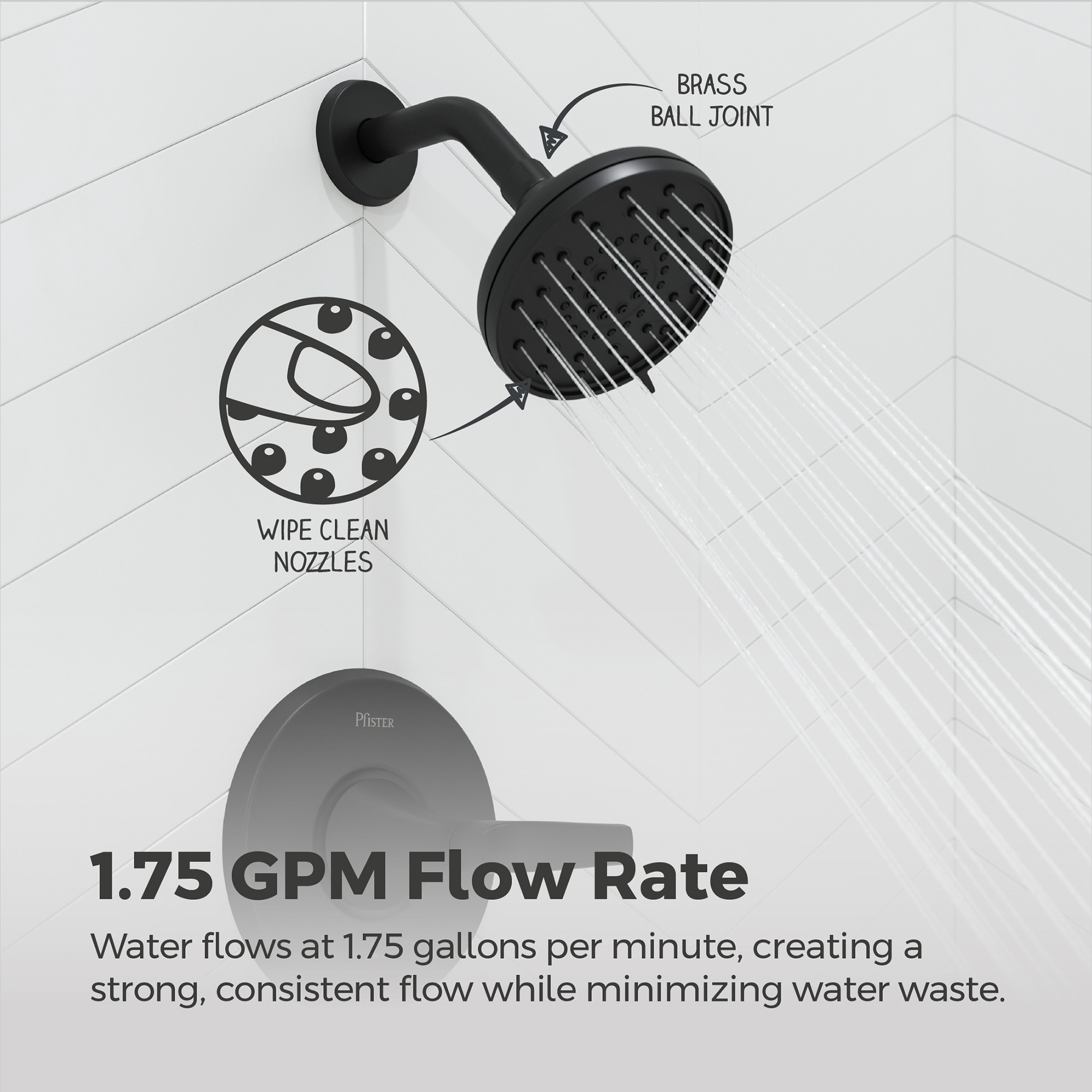 Pfister 8P8-WS2-RCHSB Tub-Shower-Faucets - View #6