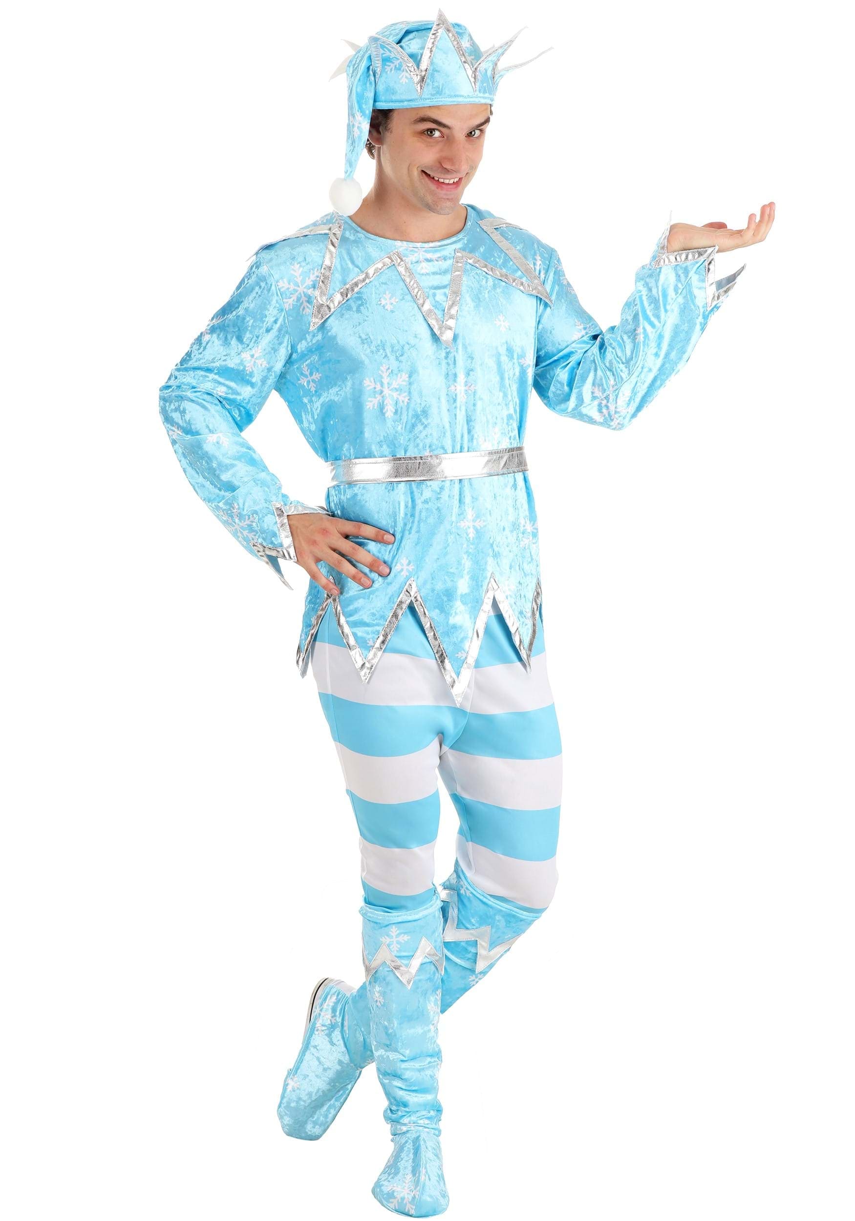 HalloweenCostumes.com FUN4353AD-L FUN Costumes Adult Deluxe Jack Frost Costume Large