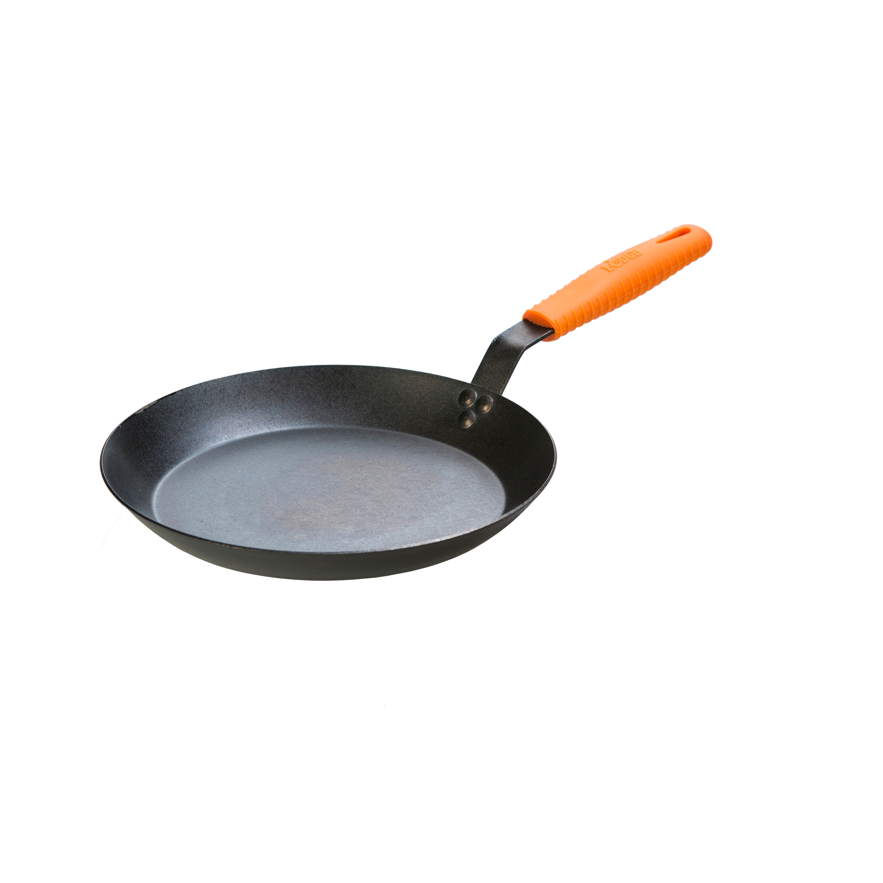 LODGE 12 INCH SEASONED CAST IRON SKILLET WITH HANDLE (SILICONE