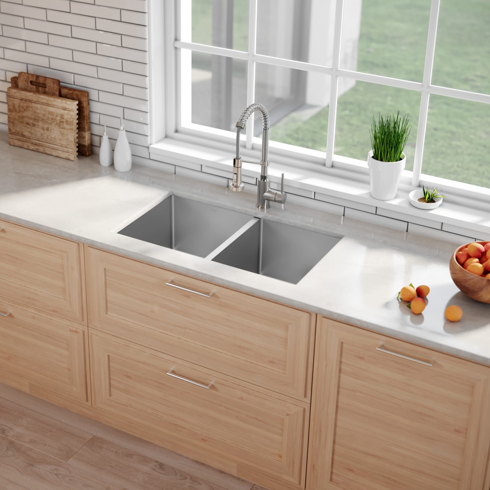 Kraus KHU102-33-100-75MB Kitchen-Sinks - View #4