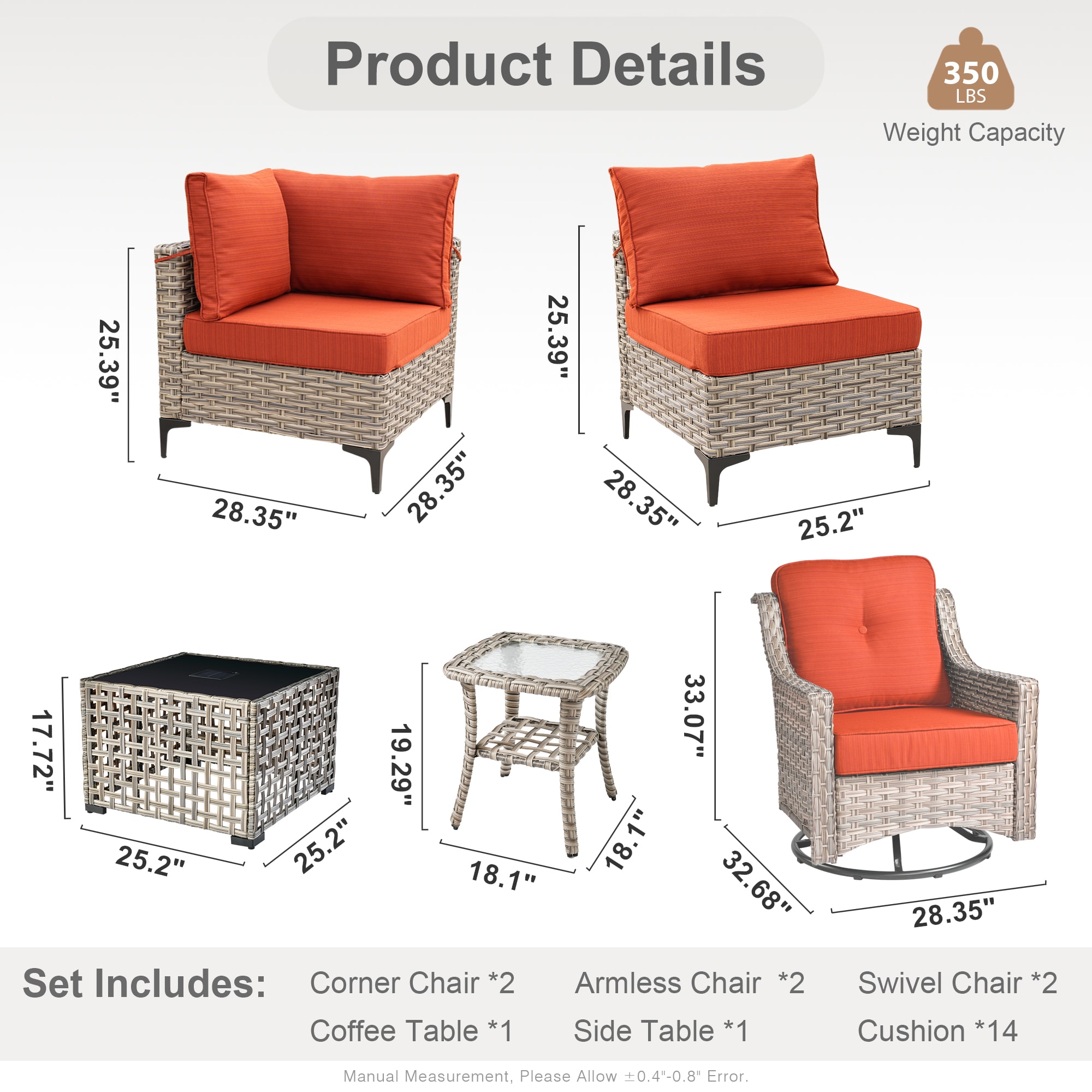 Caodoc L5-YZSKT808-1 Patio-Sofas-Daybeds - View #9