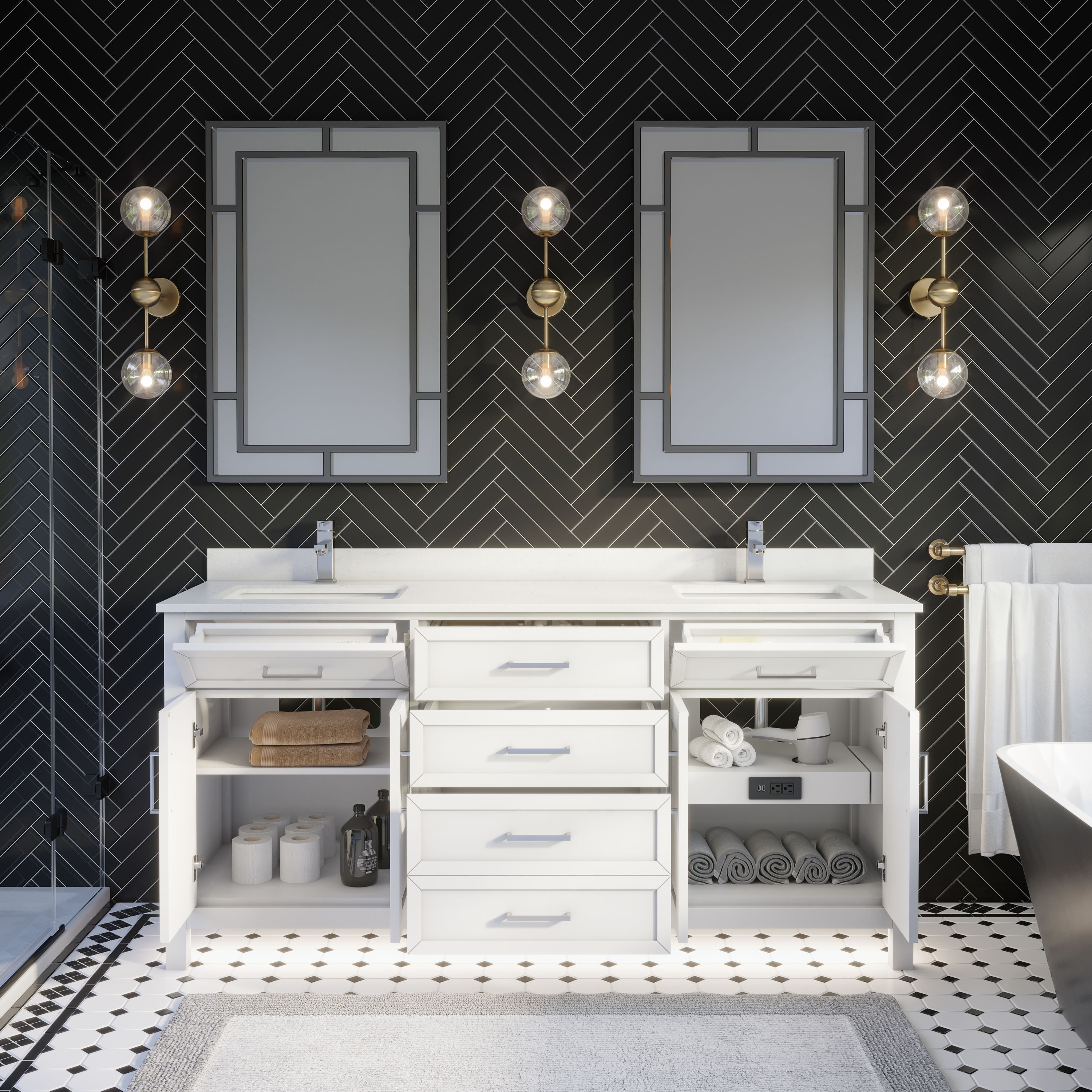 Spa Bathe TO72WH Bath-Vanity-Combo - View #3