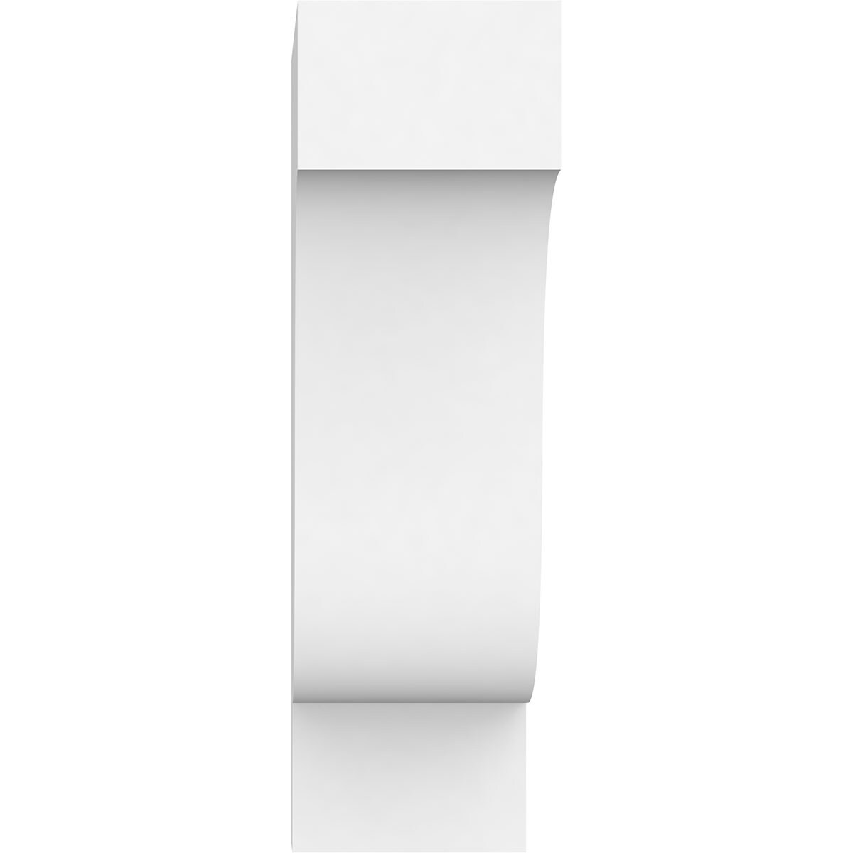 White PVC Architectural Grade Decorative Corbel 3"W x 8"D x 12"H