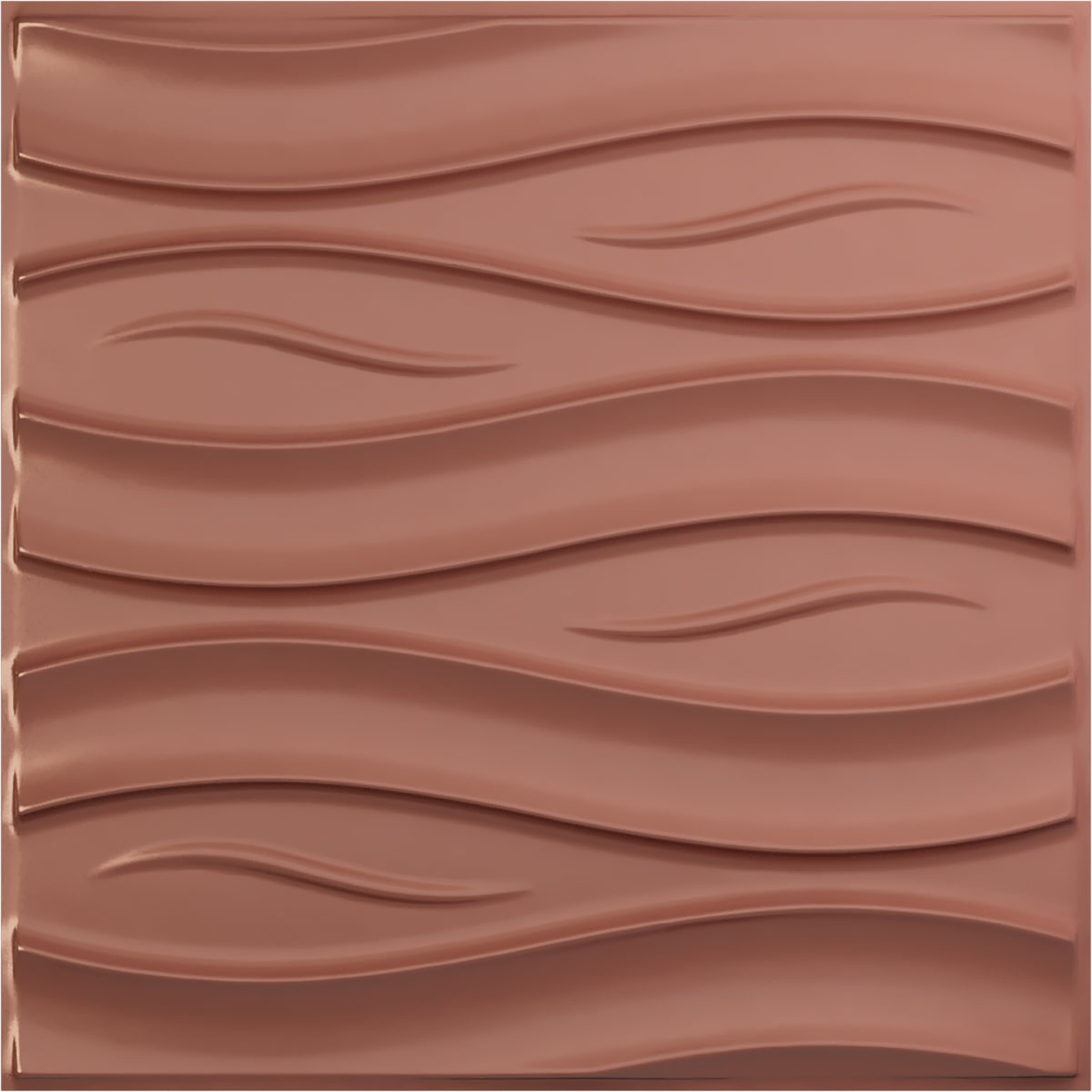 Ekena Millwork WP20X20SSFCP-CASE-12 19-5/8-in x 19-5/8-in Embossed Universal Pearl Metallic Champagne Pink PVC Wall Panel 12 -Pack