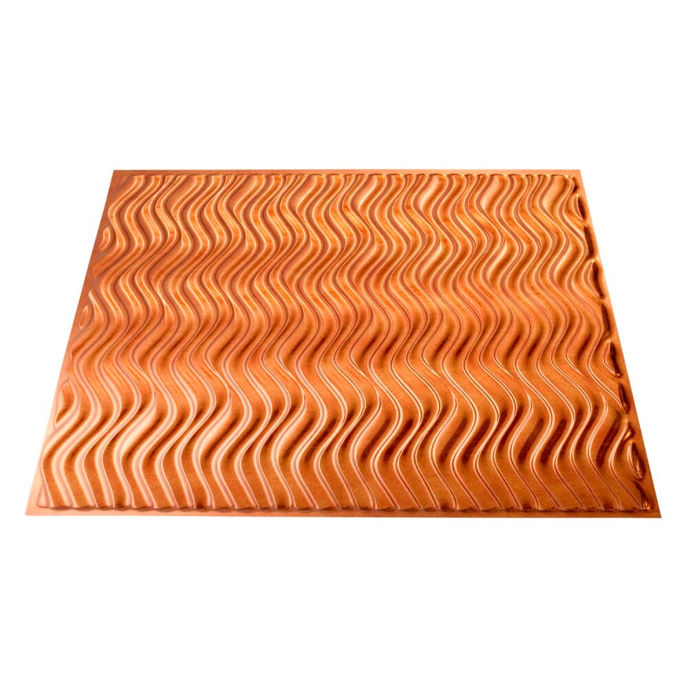 Fasade G71-31 24-in x 24-in Current Vertical Antique Bronze PVC Surface-mount Ceiling Tile (1-Pack, 4-sq ft / Case)