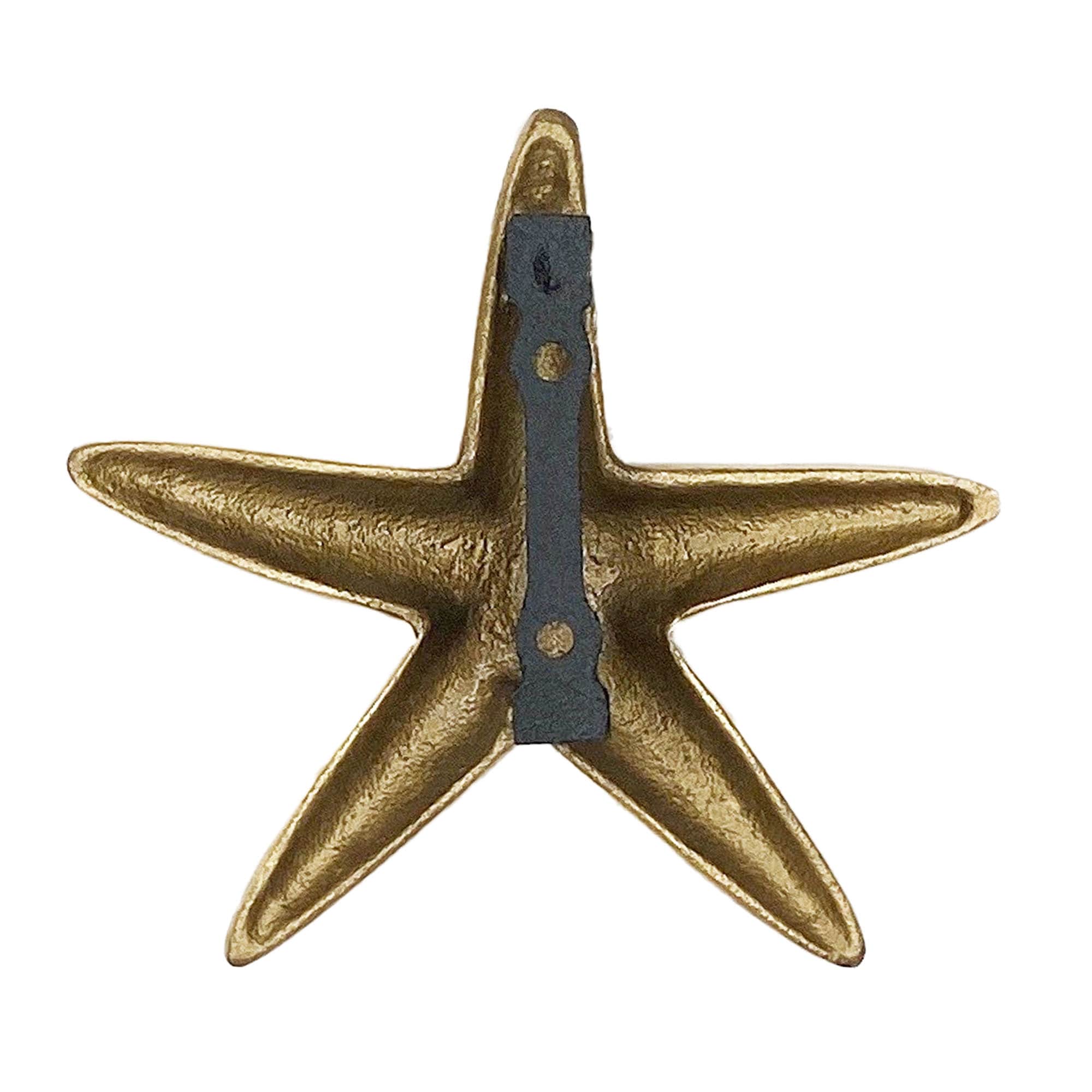 Michael Healy Solid Brass Starfish Door Knocker in Polished Finish, 4-1/4-in Length, Easy Installation, Screws Included
