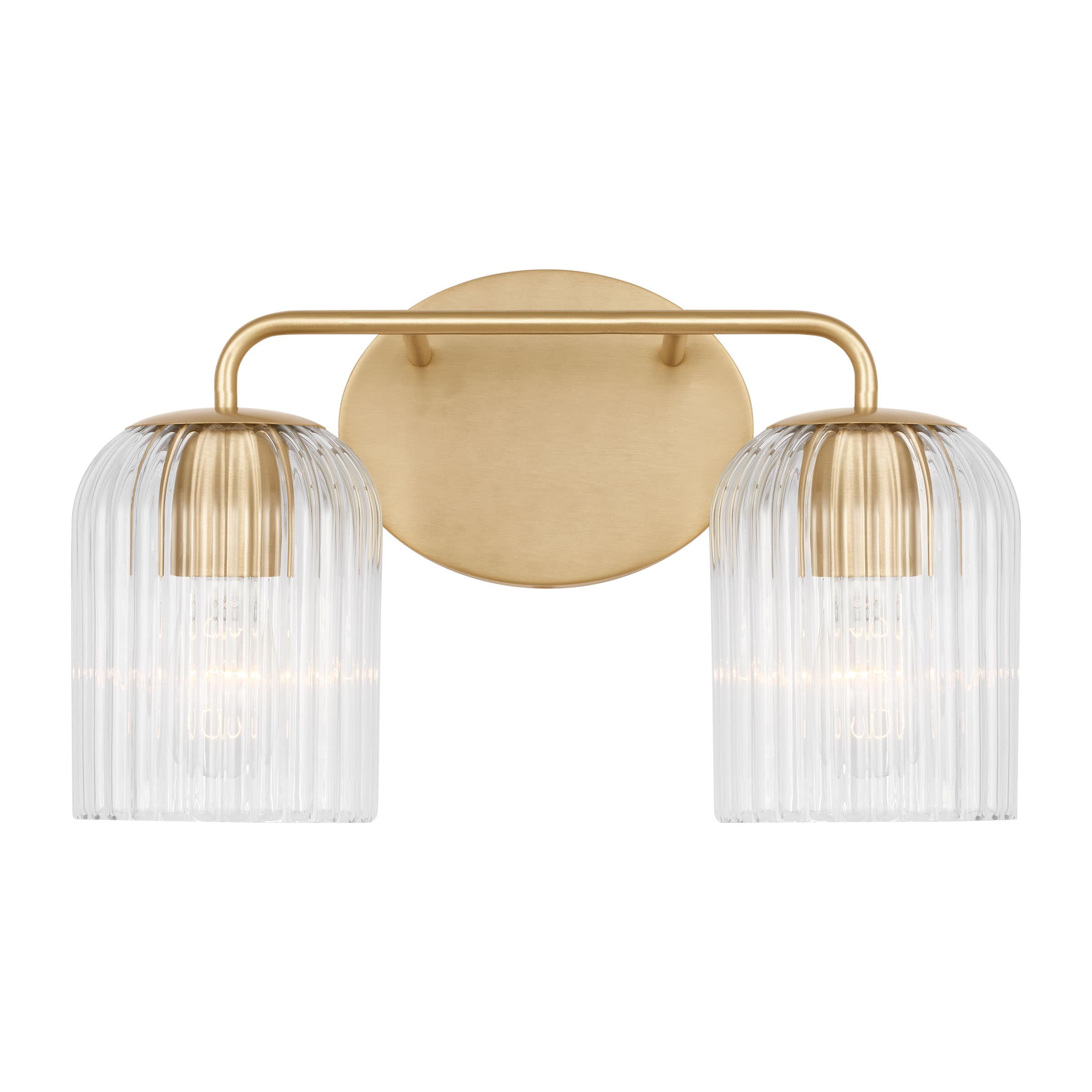 Generation Lighting GLV1132SB Eisele 14-in 2 -Light Satin Brass Transitional Vanity light