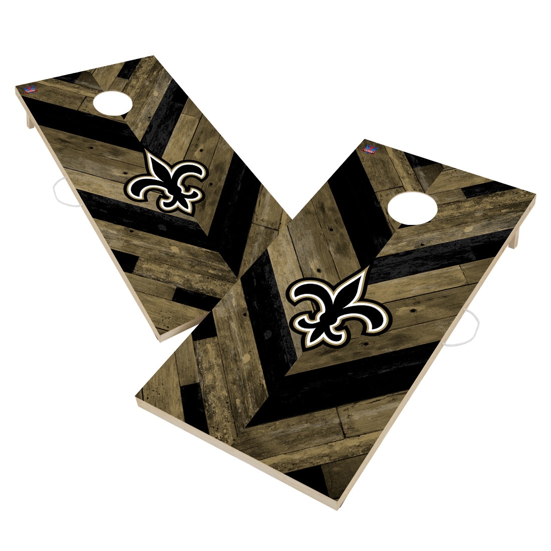 New Orleans Saints Jersey Cornhole Wraps - Set of 2