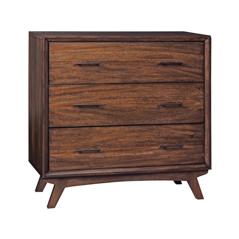 Scott Living Warm Brown Mahogany 3-Drawer Standard Chest at Lowes.com