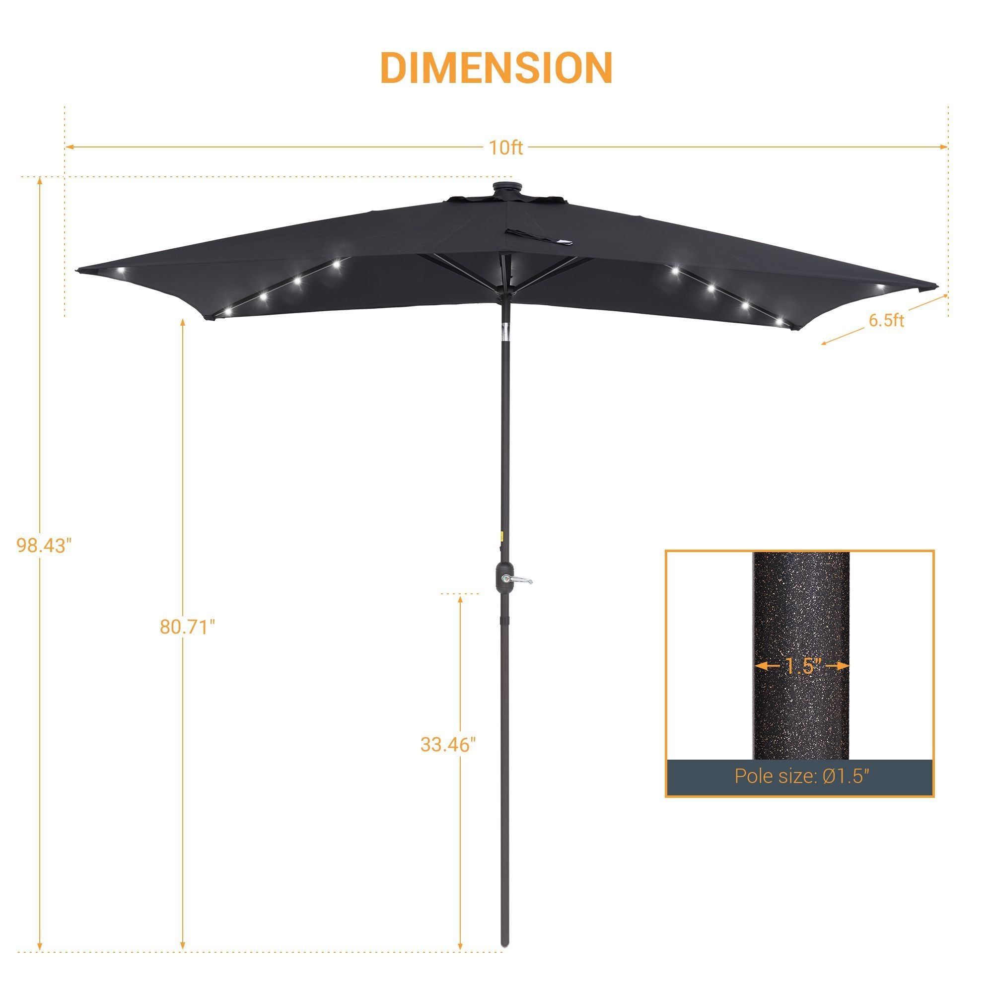 Sonkuki SD-127B-LED Umbrellas-2 - View #2