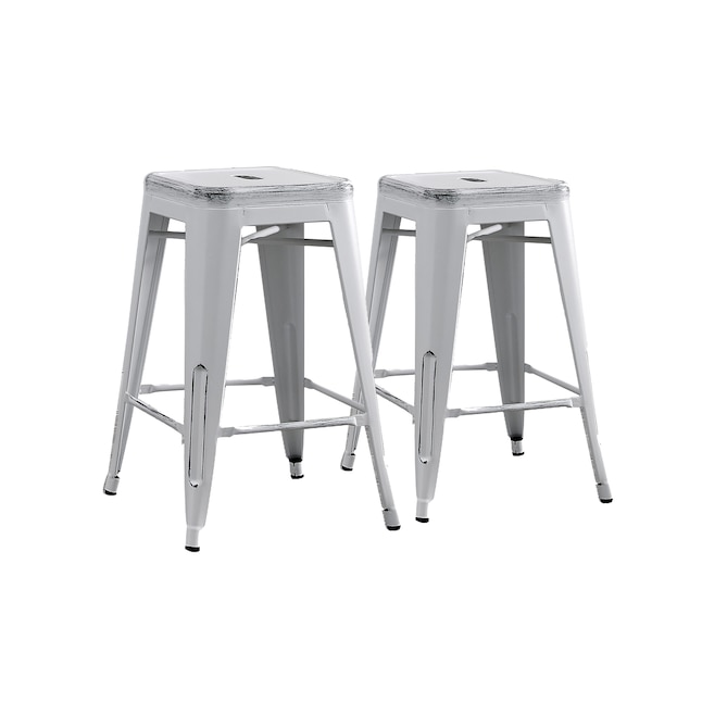 Bar Stool In The Stools, Distressed White Counter Stools