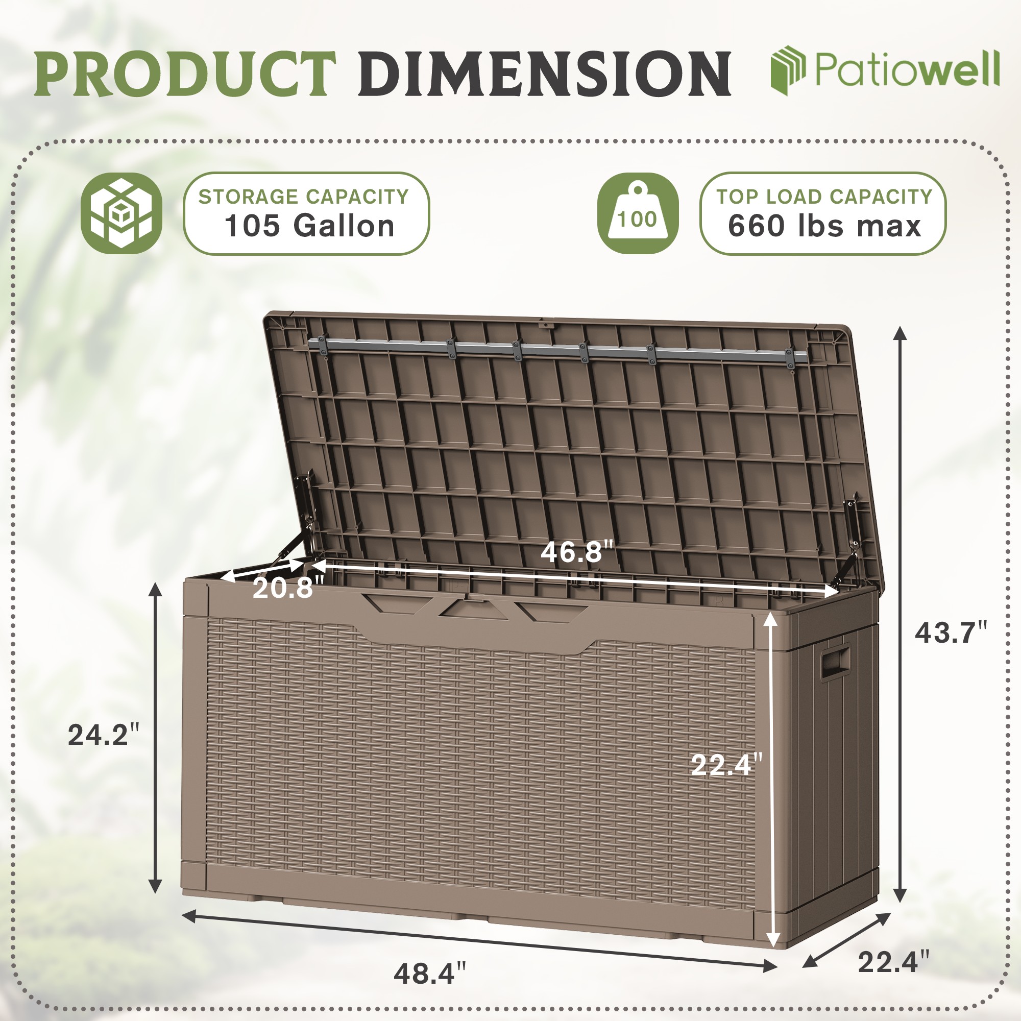 Patiowell WES-PA-0312A-L8 Deck-Boxes - View #4