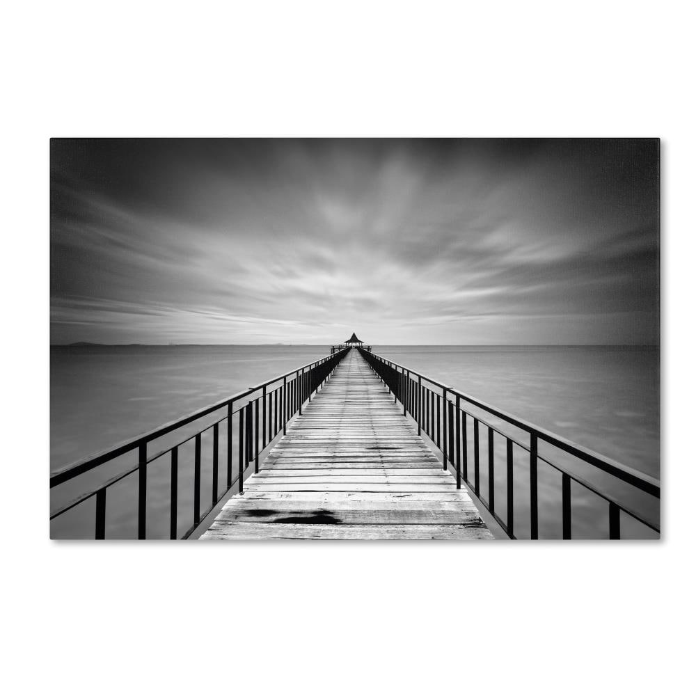 Trademark Fine Art ALI0286-C3047GG Framed 30-in H x 47-in W Landscape Print on Canvas Artist: Michael de Guzman Multicolor Framed 30-Inches H x 47-Inches W Landscape Canvas Print