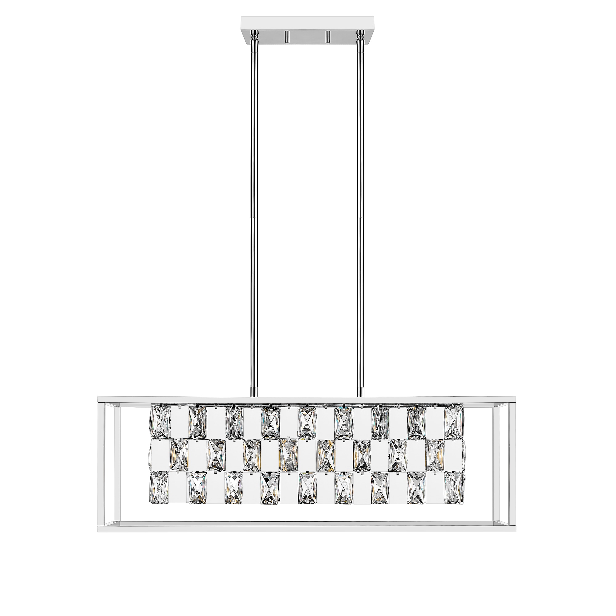 Ove decors milo led store linear chrome pendant