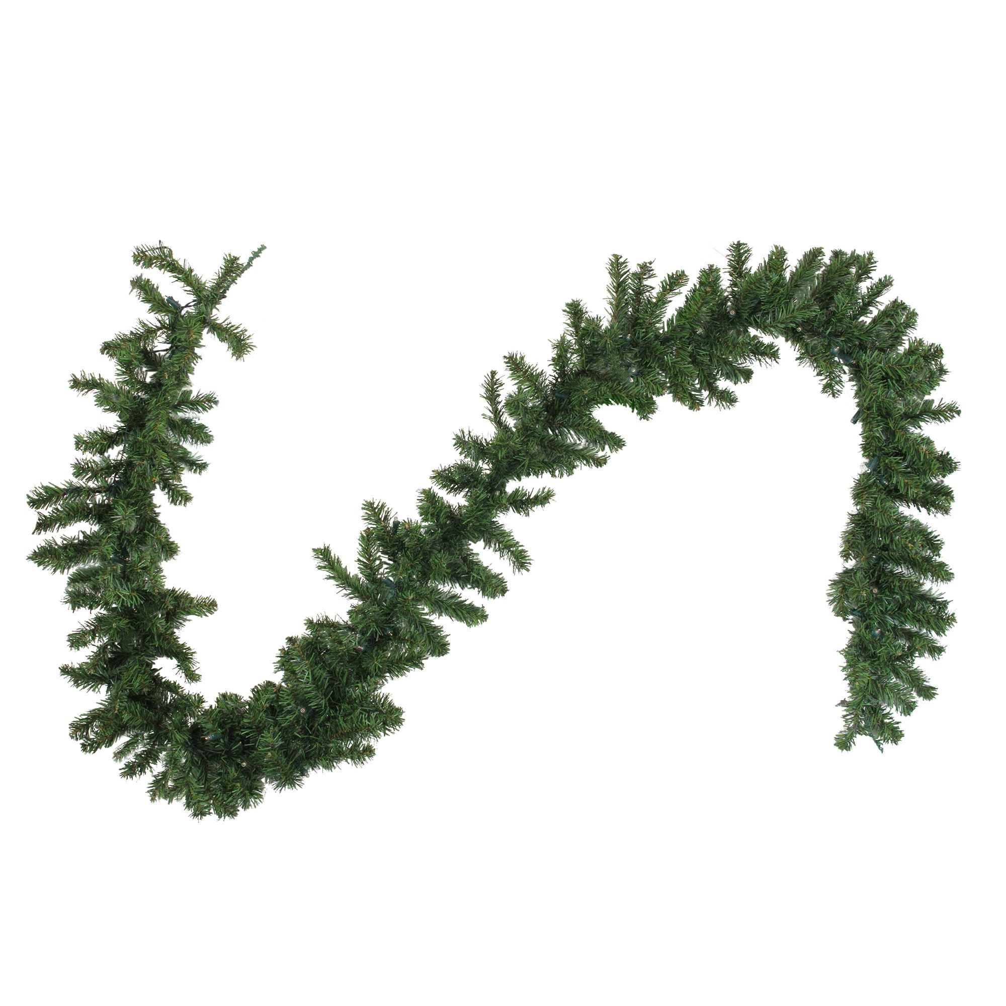 9' Warm White LED Pre-Lit Pine Christmas Garland
