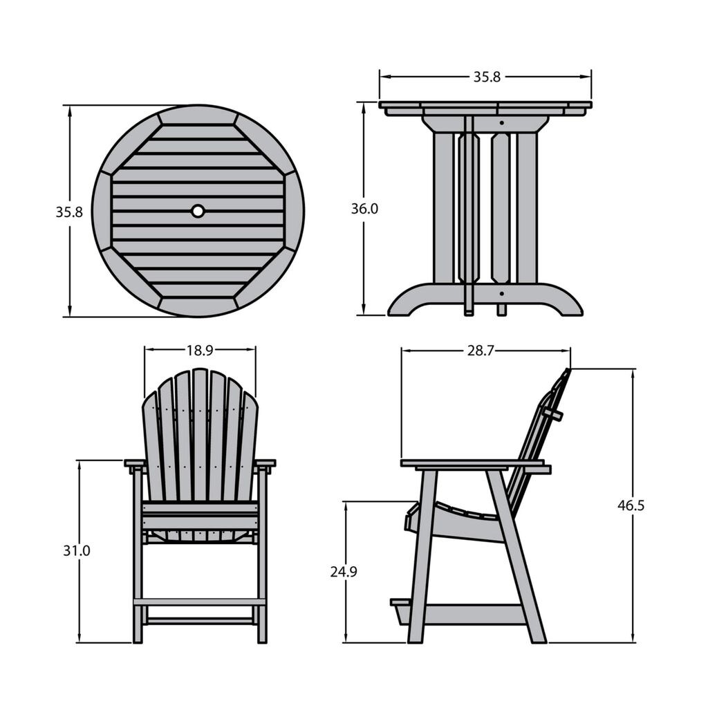highwood CM-ST3SQC1-WAE Patio-Dining-Sets - View #9
