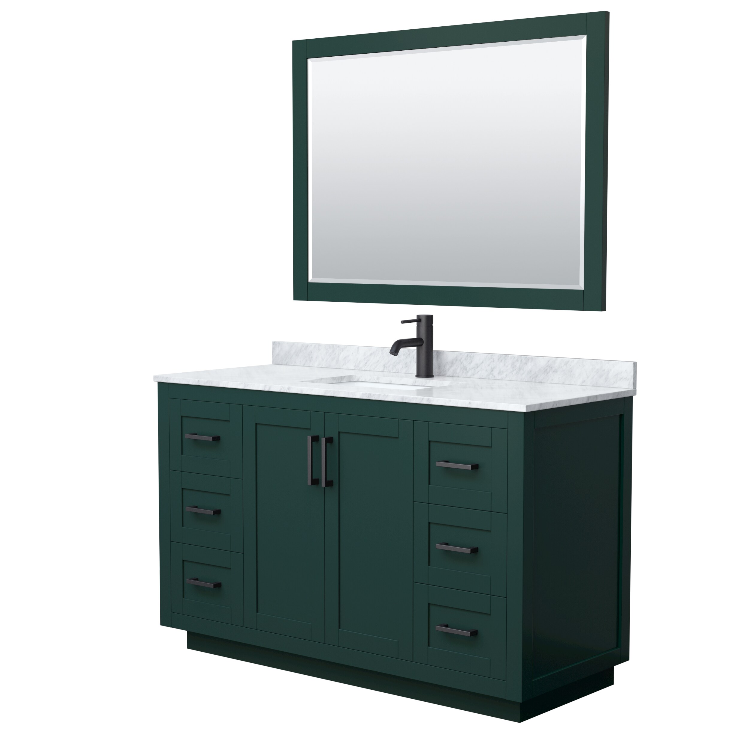 Wyndham Collection WCF292954SGKCMUNSM46 Bath-Vanity-Combo - View #2