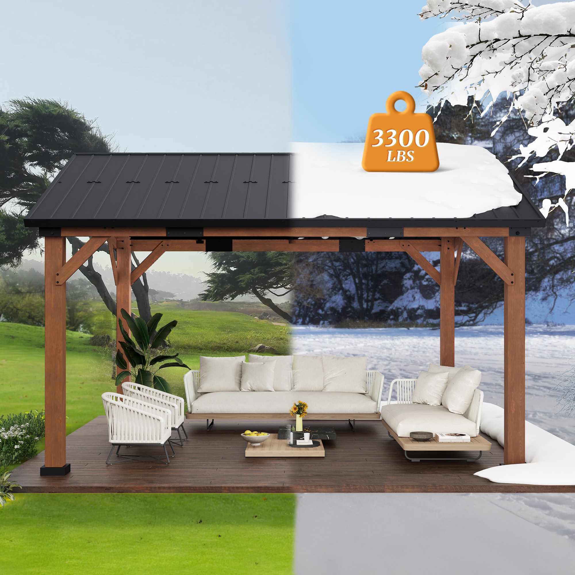Yurevna TL-015-1ALS Wood-Resin-Gazebos - View #7