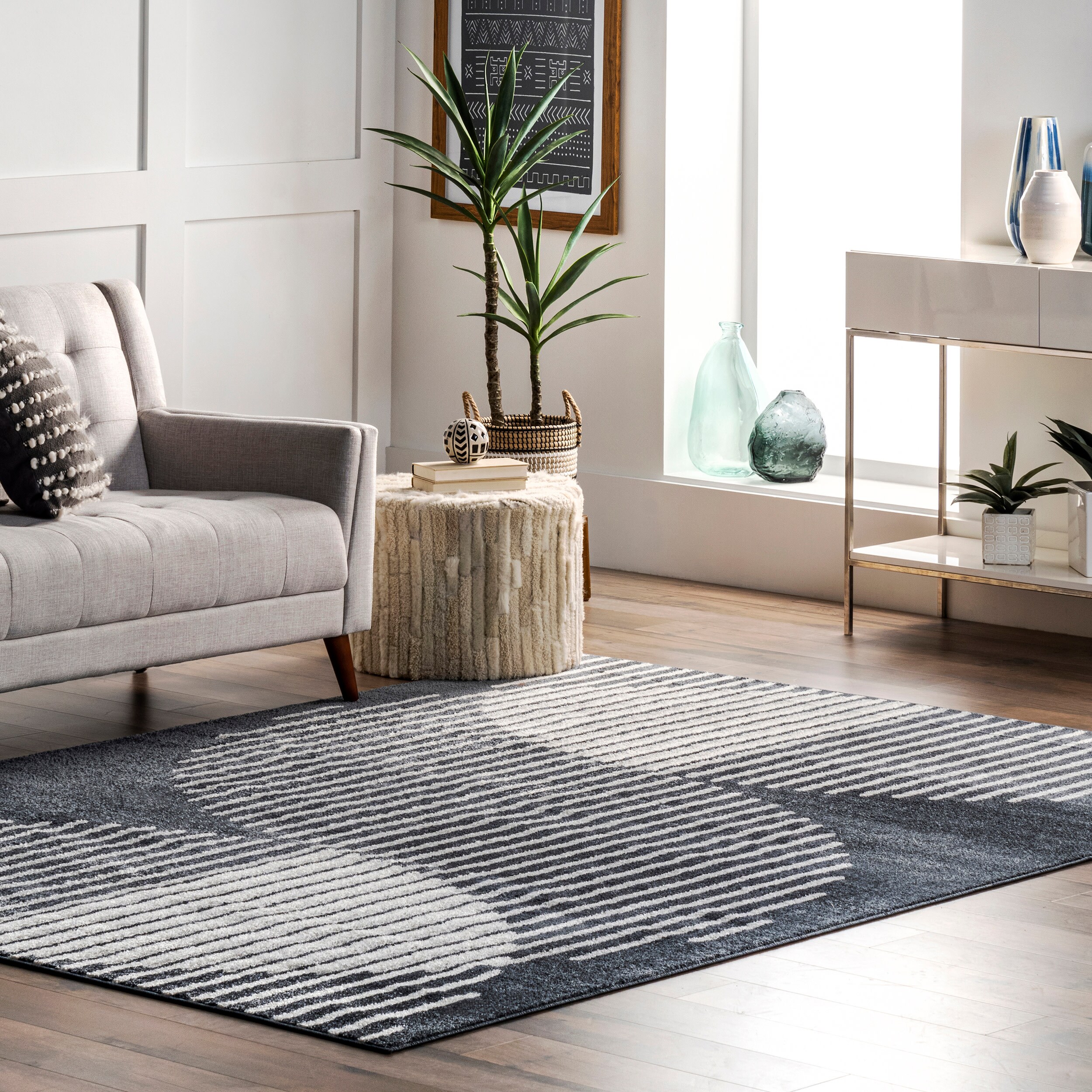 nuLOOM ACSD08A-6709 Sundry 6 X 9 (ft) Grey Indoor Abstract Area Rug