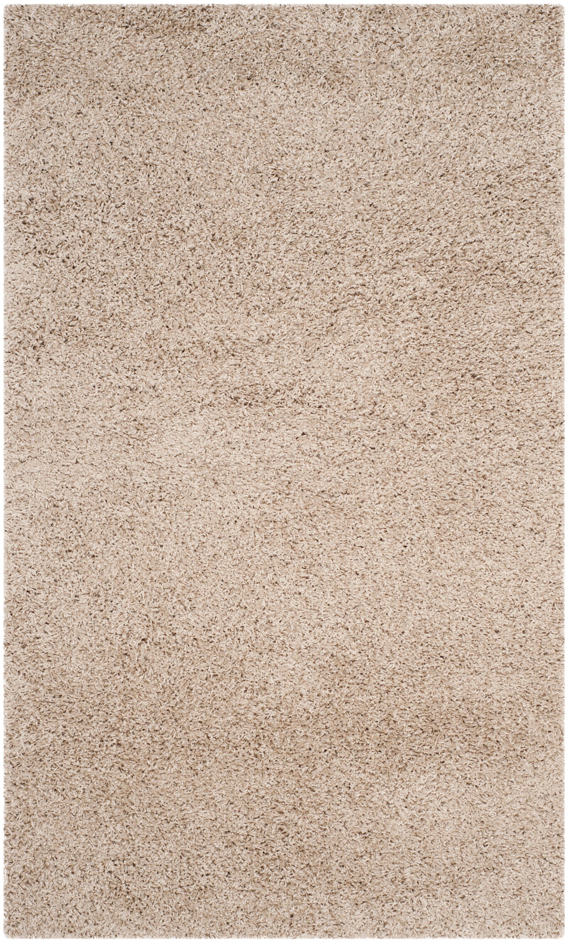 Safavieh Laguna Shag 3 x 5 Sand Indoor Solid Throw Rug in the Rugs ...