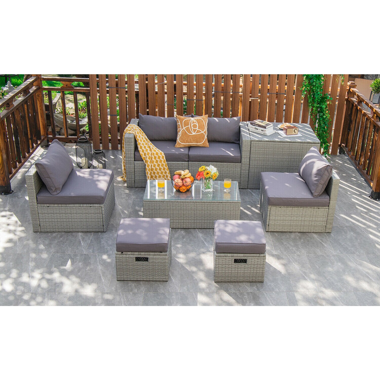 Forclover HYFC-8604GR Patio-Conversation-Sets - View #6