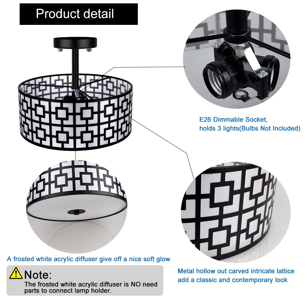 Depuley WSCL30-B Ceiling-Light-Mounts - View #2