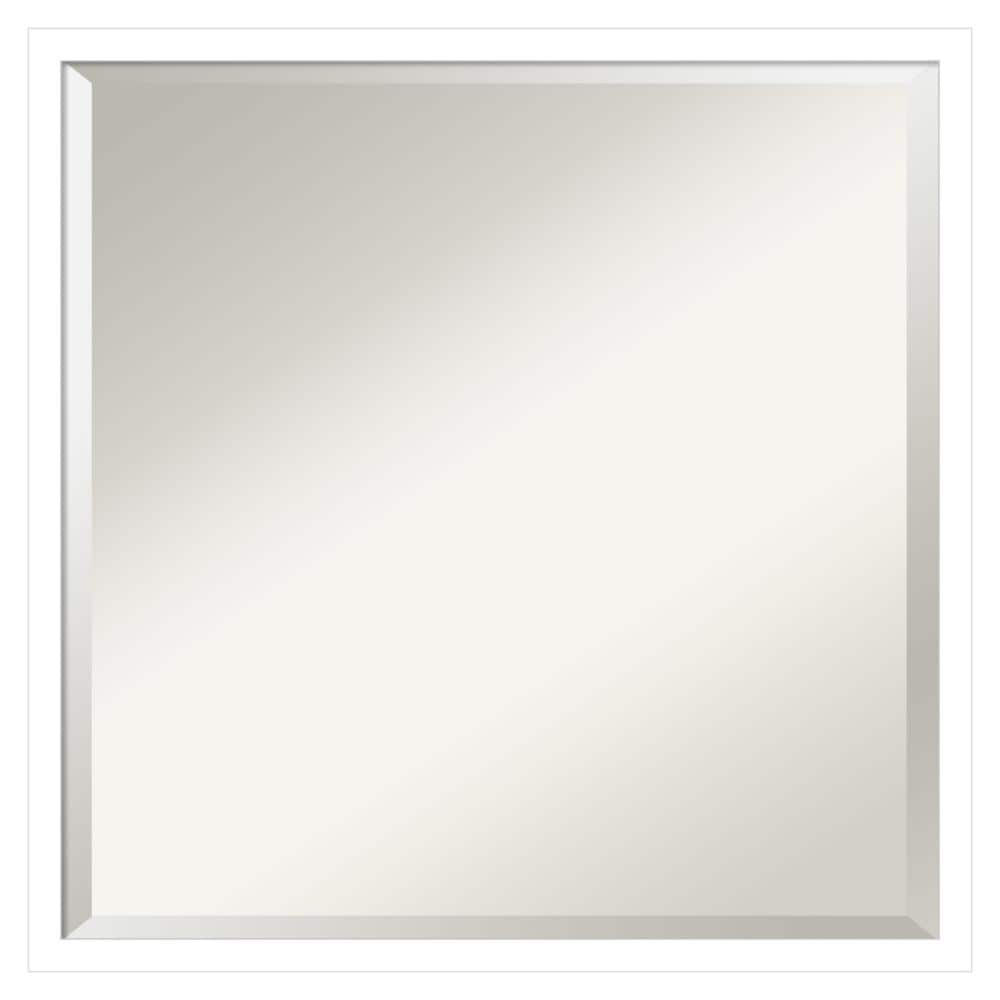 Amanti Art DSW4819390 Svelte 21-Inches x 21-Inches Framed Square Bathroom Vanity Mirror ( Svelte White )