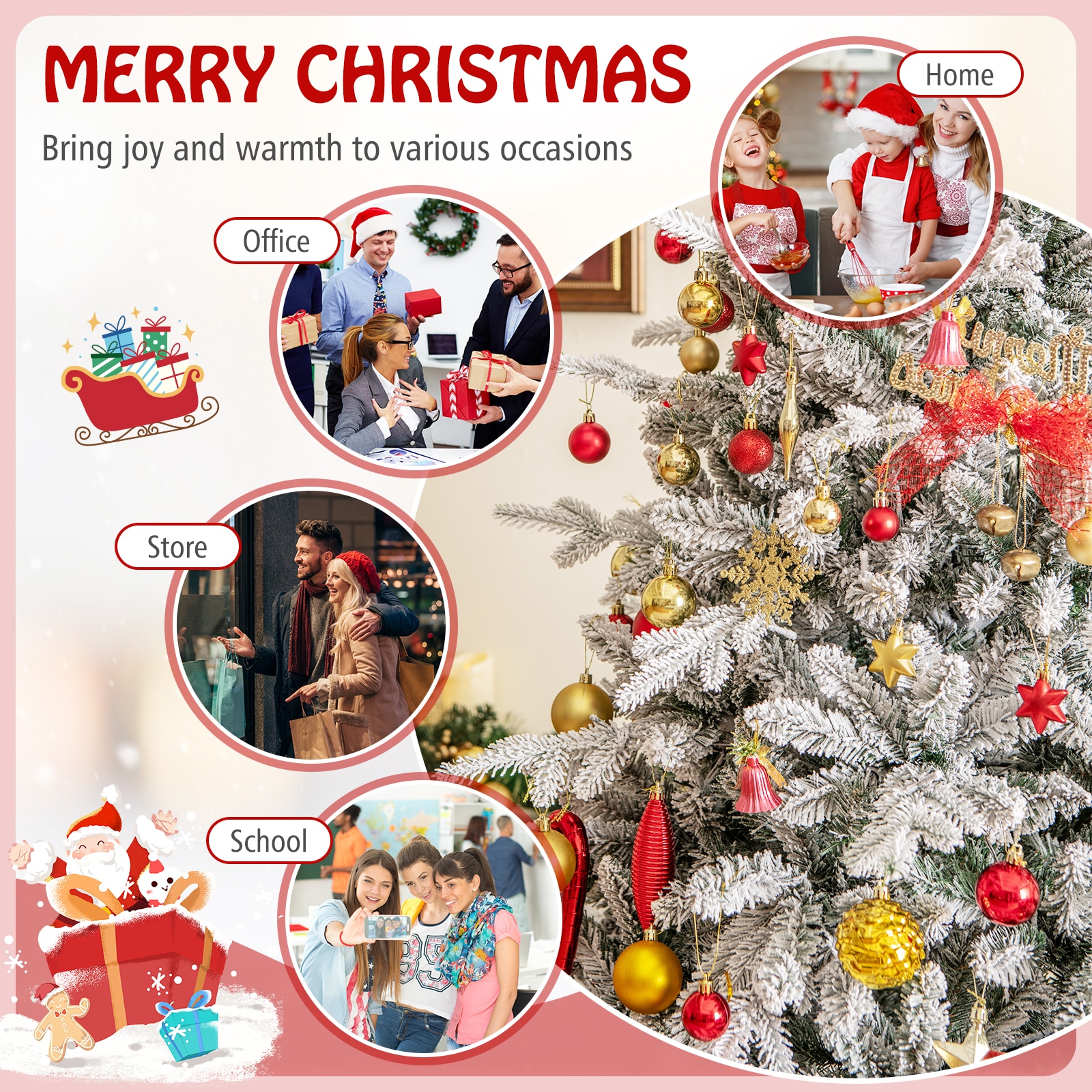 Forclover HBV-CT756S Artificial-Christmas-Trees - View #3
