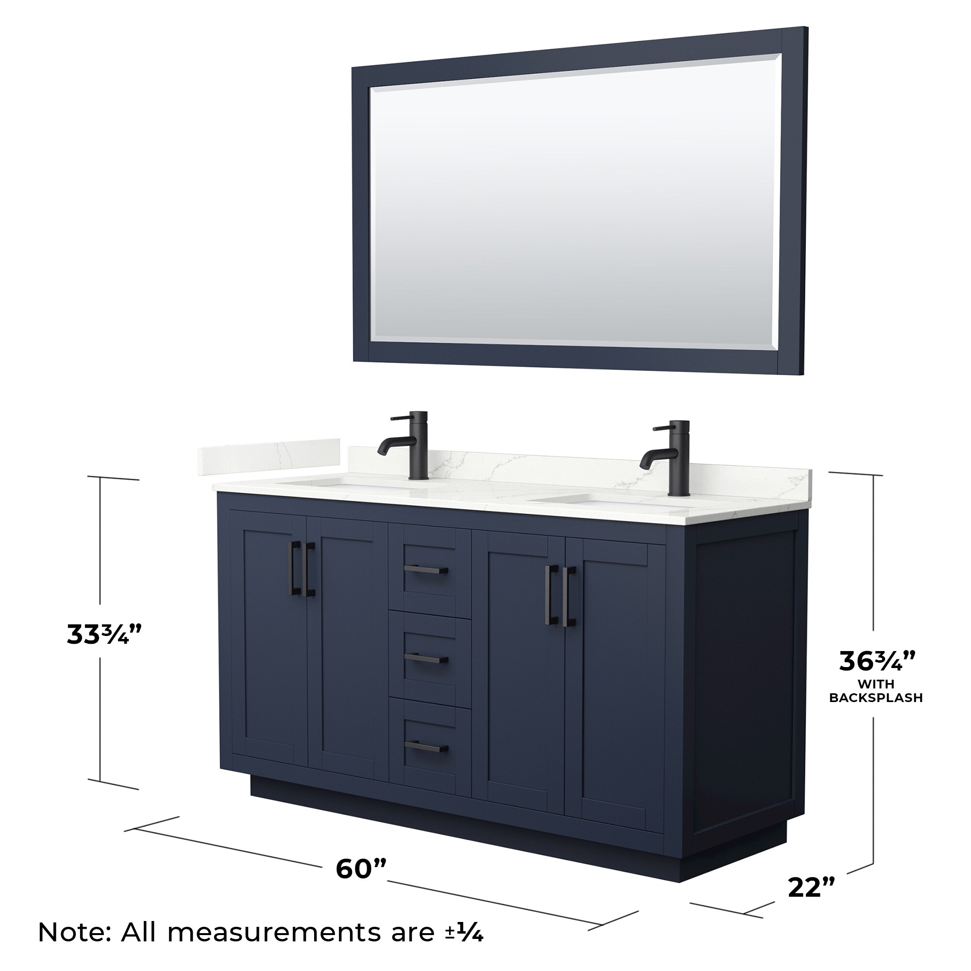 Wyndham Collection WCF292960DBBGTUNSM58 Bath-Vanity-Combo - View #6