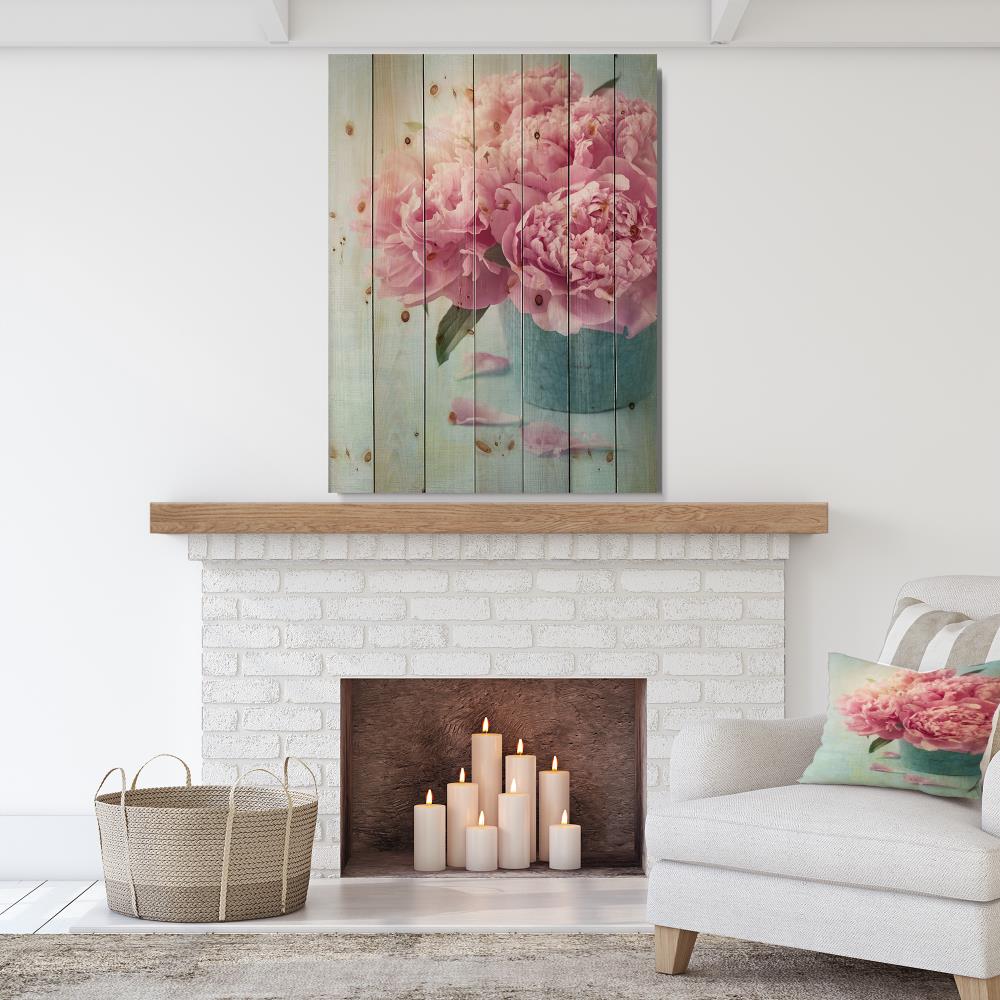 Designart 46-in H x 36-in W Floral Wood Print in the Wall Art ...