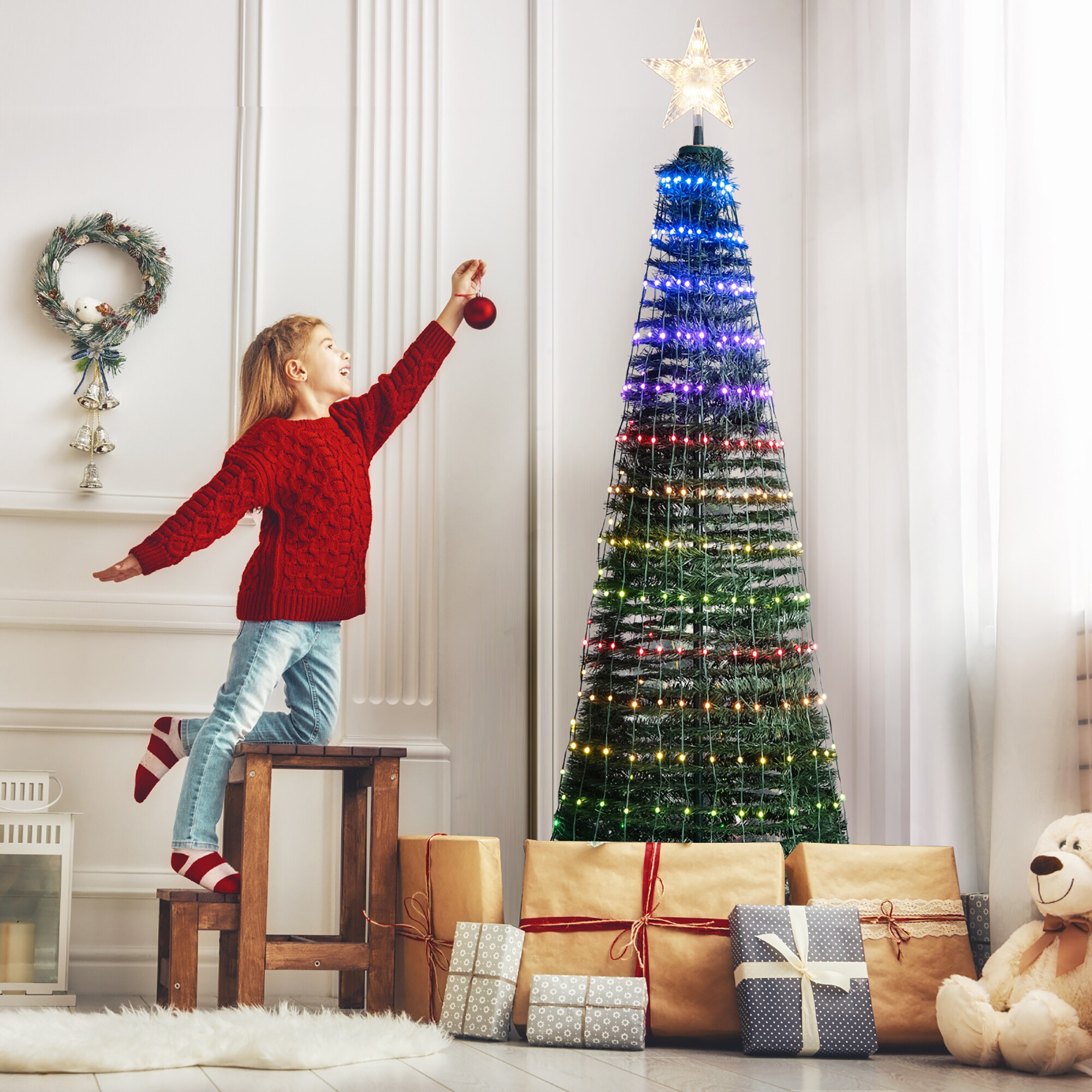 Costway LWS00712 Artificial-Christmas-Trees - View #9
