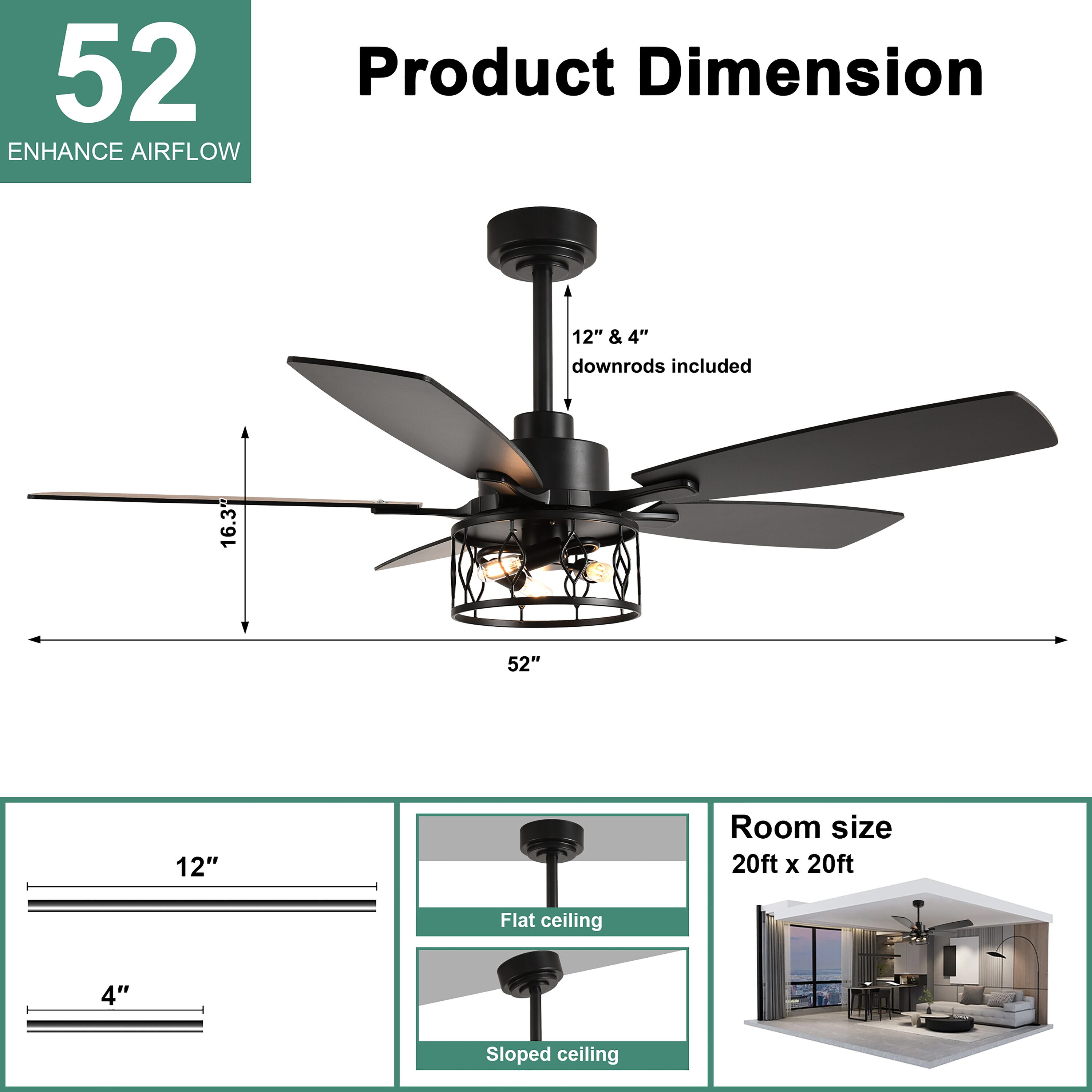 Cusp Barn CS25DC5201B Ceiling-Fans - View #7