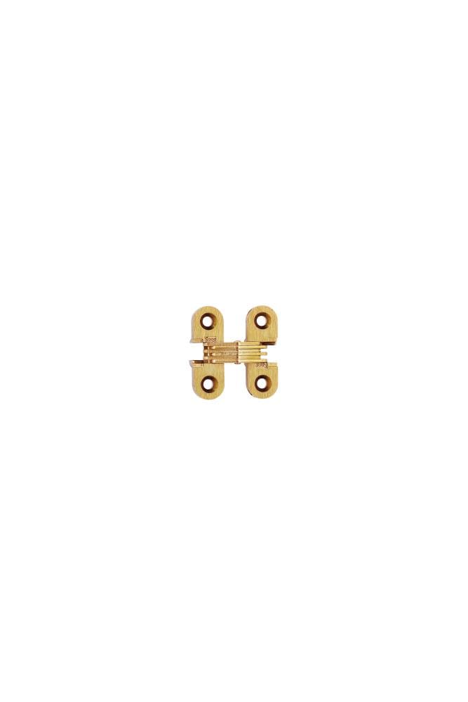 SOSS 103CUS4 103 1-1/2-in H Satin Brass Mortise concealed Interior Door Hinge 2 -Pack