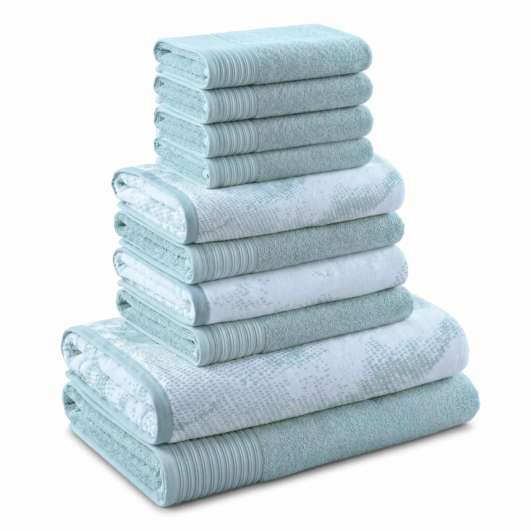 Slickblue Cotton Quick Dry Bath Towel Set Marble Jacquard Terry Velour Bathroom Towels Bath Hand Face Towels Multiple Size and Color Options