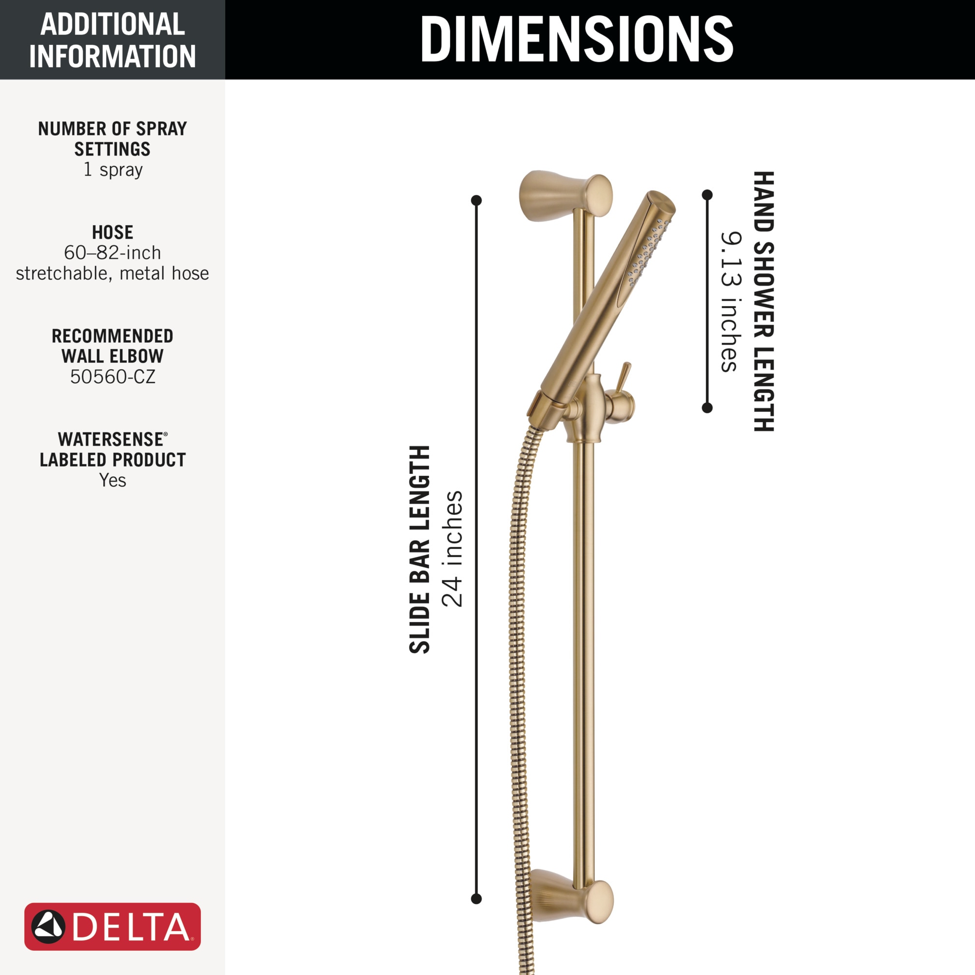 Delta 57085-CZ Fixed-Showerhead - View #5