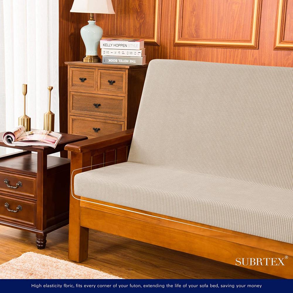 Camel Stretch Polyester Futon Slipcover