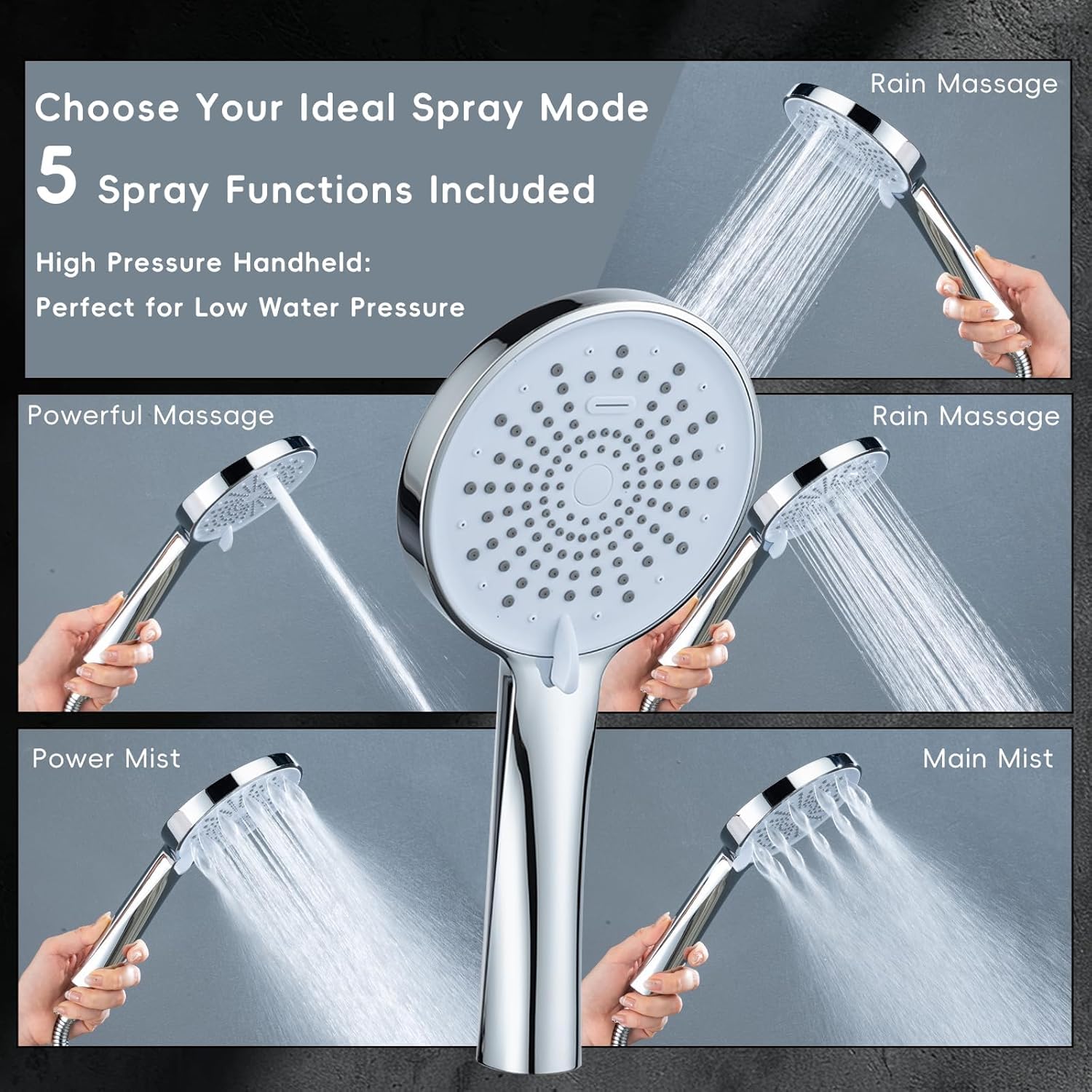 Anqtovp LAN0706N057 Fixed-Showerhead - View #5