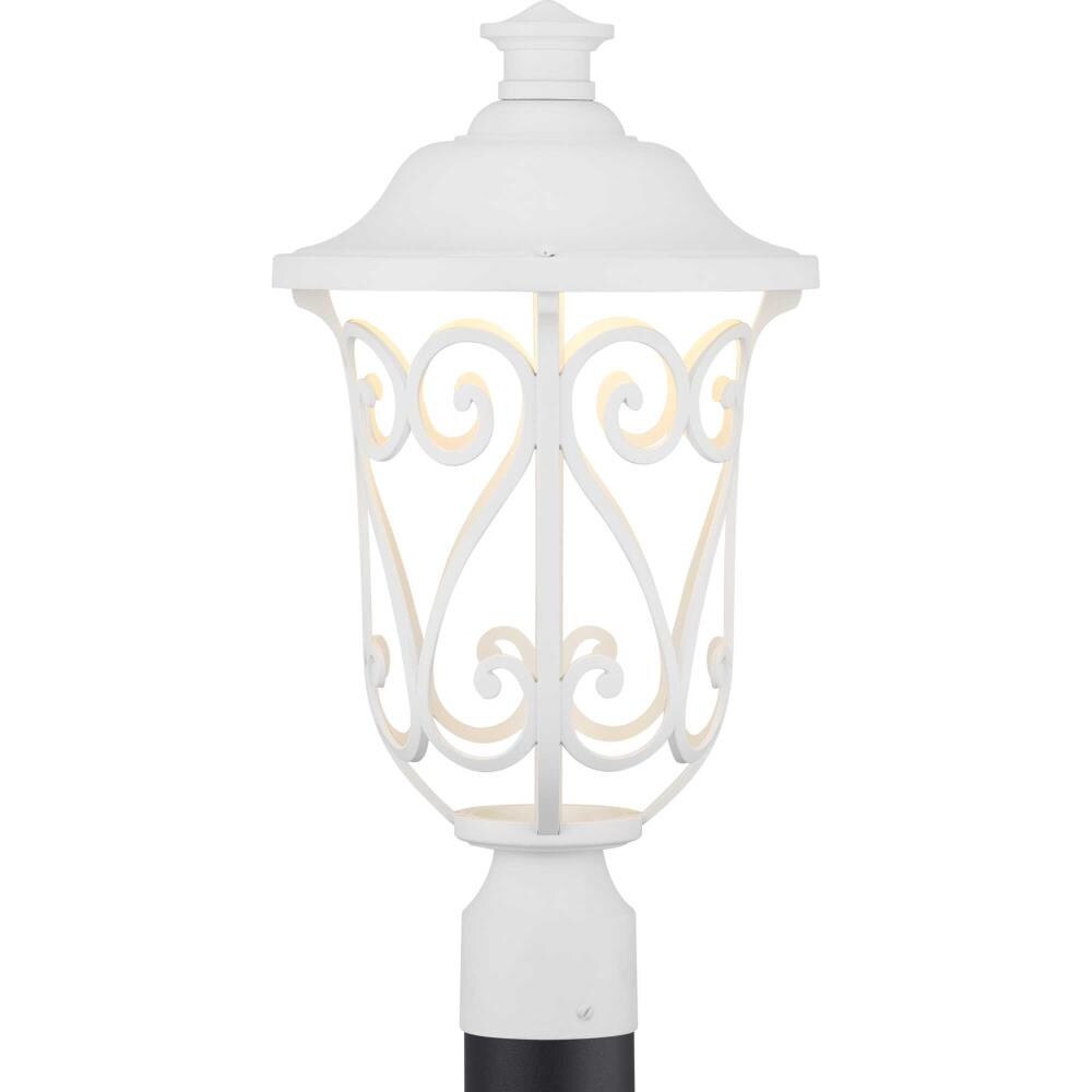 Progress Lighting Leawood LED 17-Watt 18.875-in White Transitional Post Light
