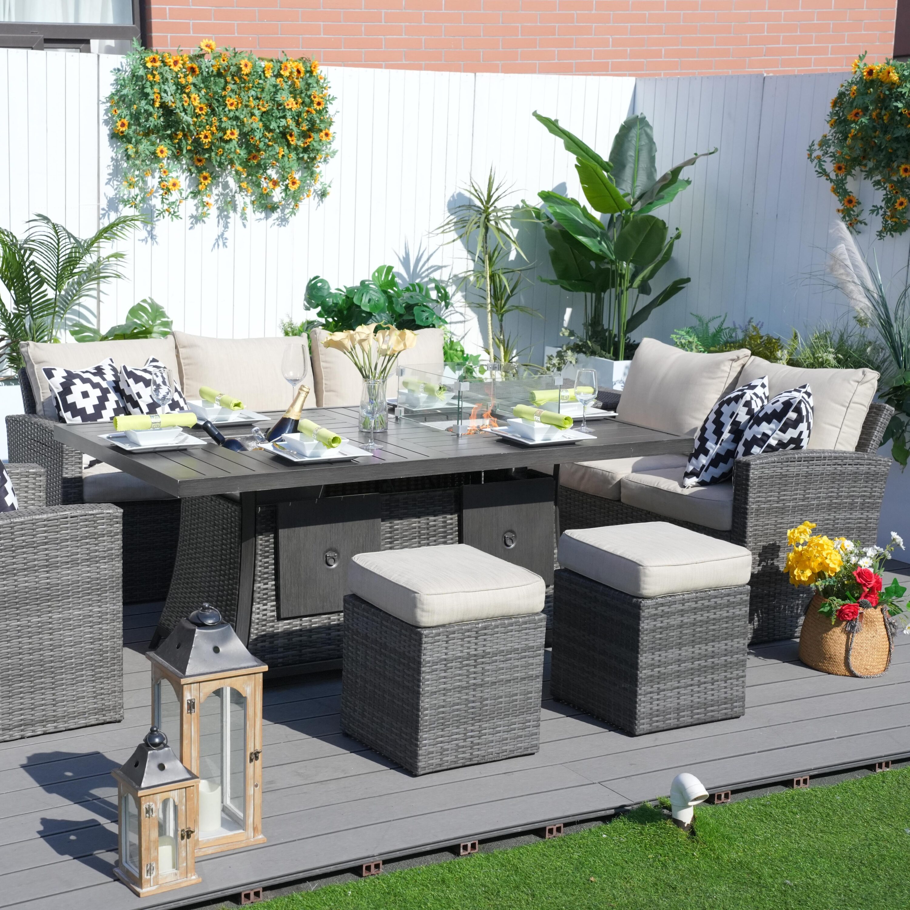 Direct Wicker DWG-1403B&06FI-GR Patio-Dining-Sets - View #5