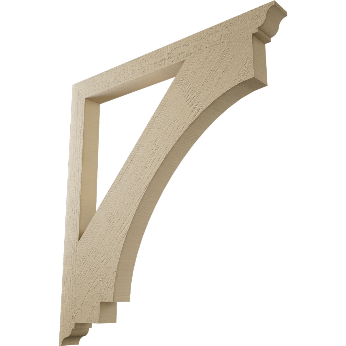 Ekena Millwork 2120435 Imperial Rough Cedar Woodgrain TimberThane 3-1/2-in x 44-in x 40-in Brown Urethane Standard bracket