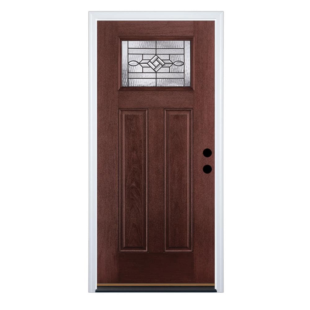 Therma-Tru Benchmark Doors WickerPark 36-in x 80-in Fiberglass ...