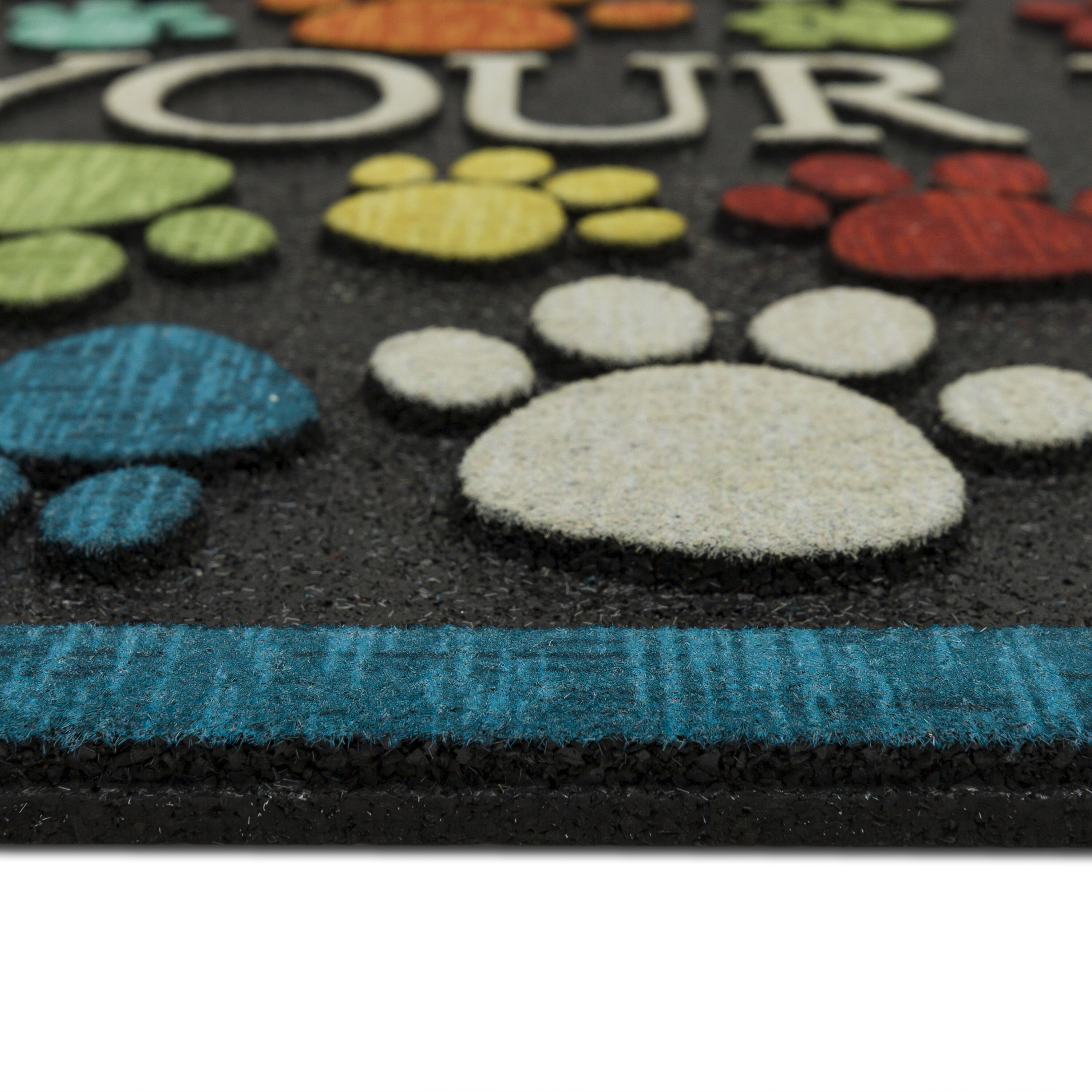 allen + roth 2-ft x 3-ft Multiple Colors/Finishes Half-round Outdoor Door  Mat in the Mats department at