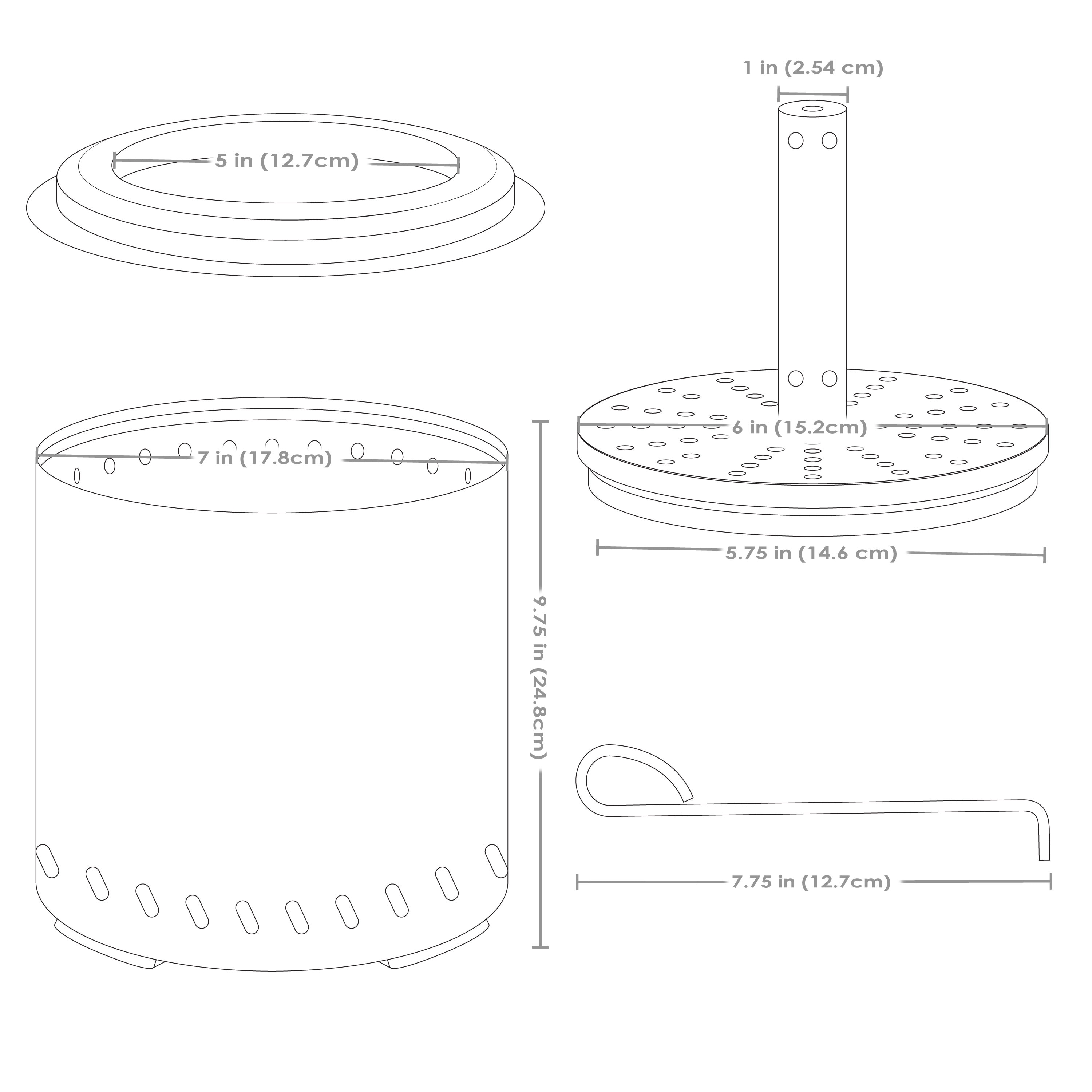 Compact Stainless Steel Smokeless Tabletop Fire Pit with Triple Burn Design