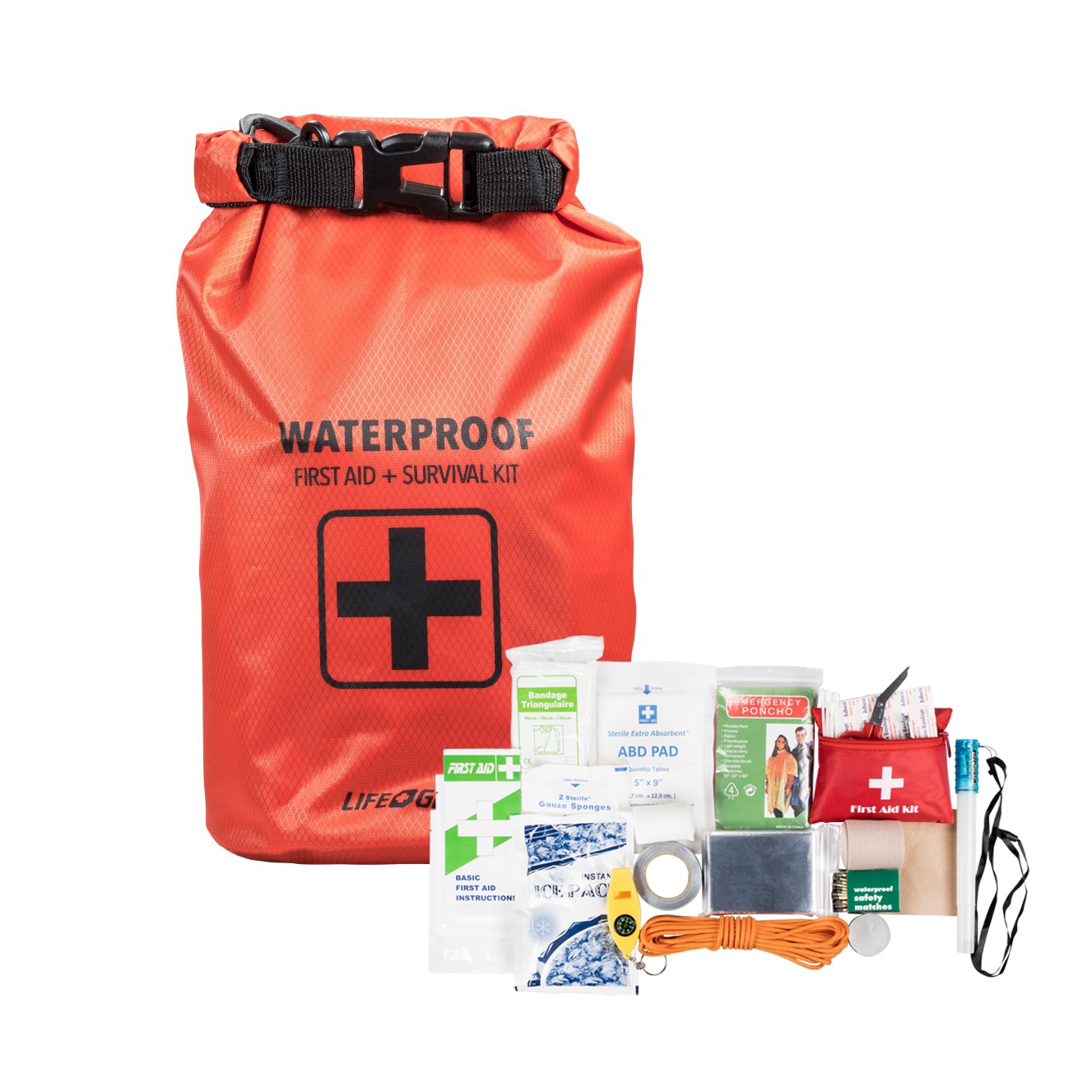 130-Piece Waterproof Nylon All-purpose Emergency Kit | - Dorcy International 41-3820