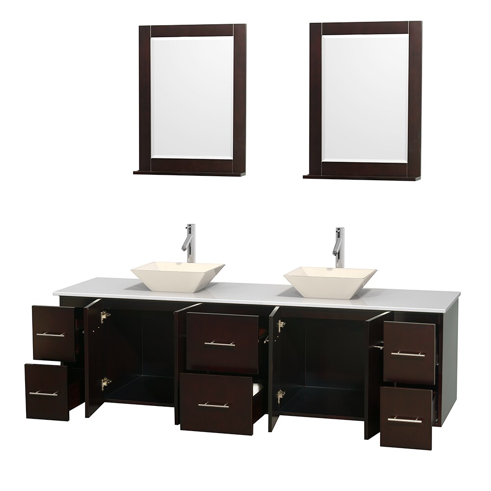 Wyndham Collection WCVW00980DESWSD2BM24 Bath-Vanity-Combo - View #2