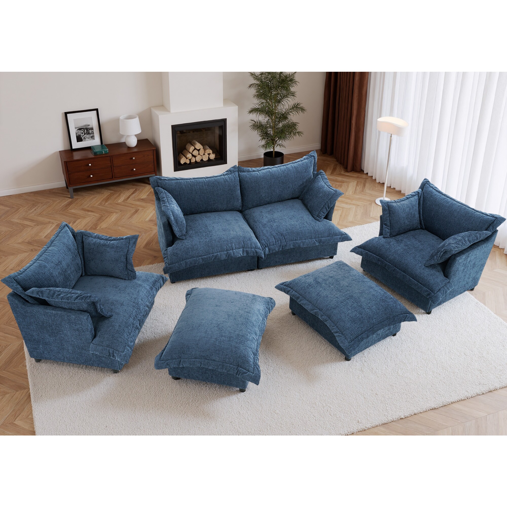 Dreamsidea CS11-NAV-LR-2SC-2OT Sofas-Loveseats - View #5