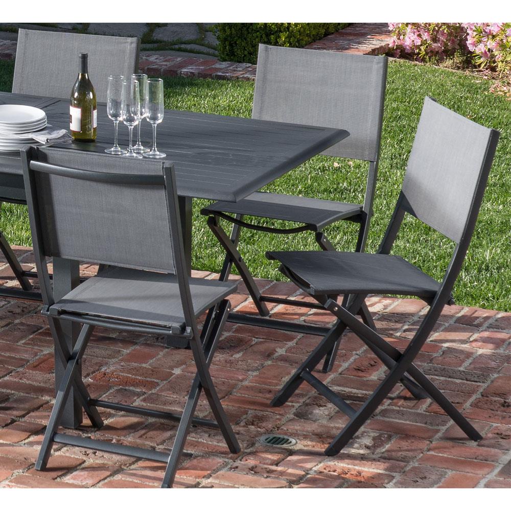 Hanover DAWDN11PCFD-GRY Patio-Dining-Sets - View #12